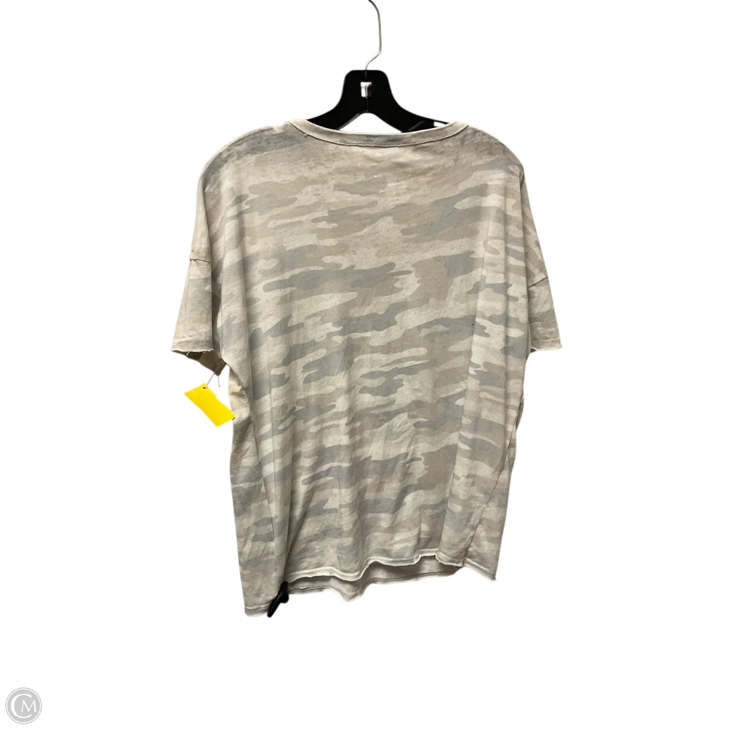 Top Short Sleeve Basic By Lucky Brand In Grey, Size: M