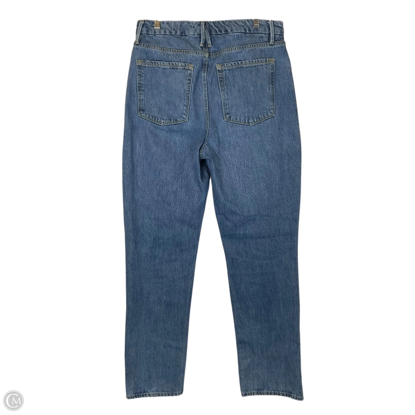 Jeans Straight By Good American In Blue Denim, Size: 8