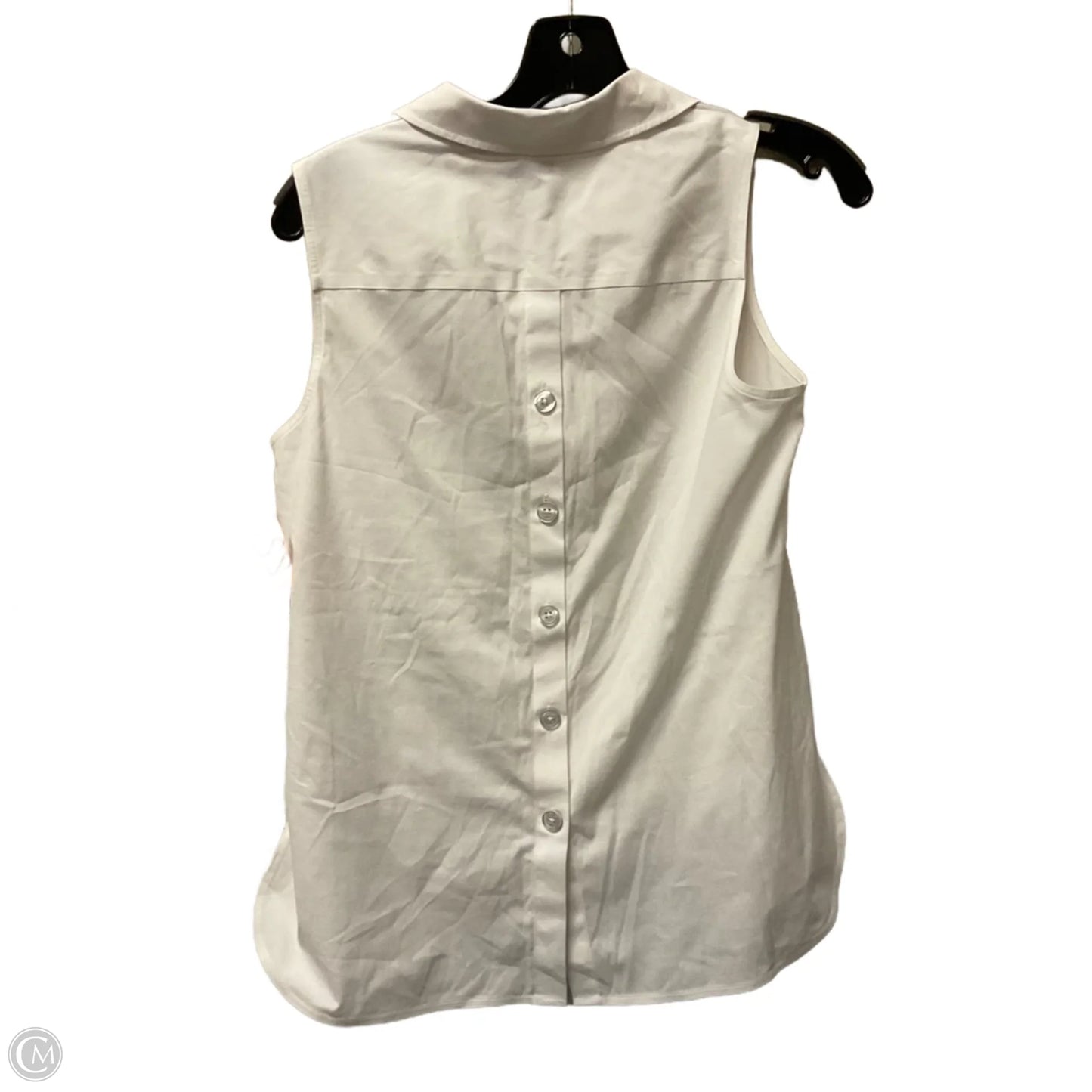 Top Sleeveless Basic By Talbots In White, Size: S
