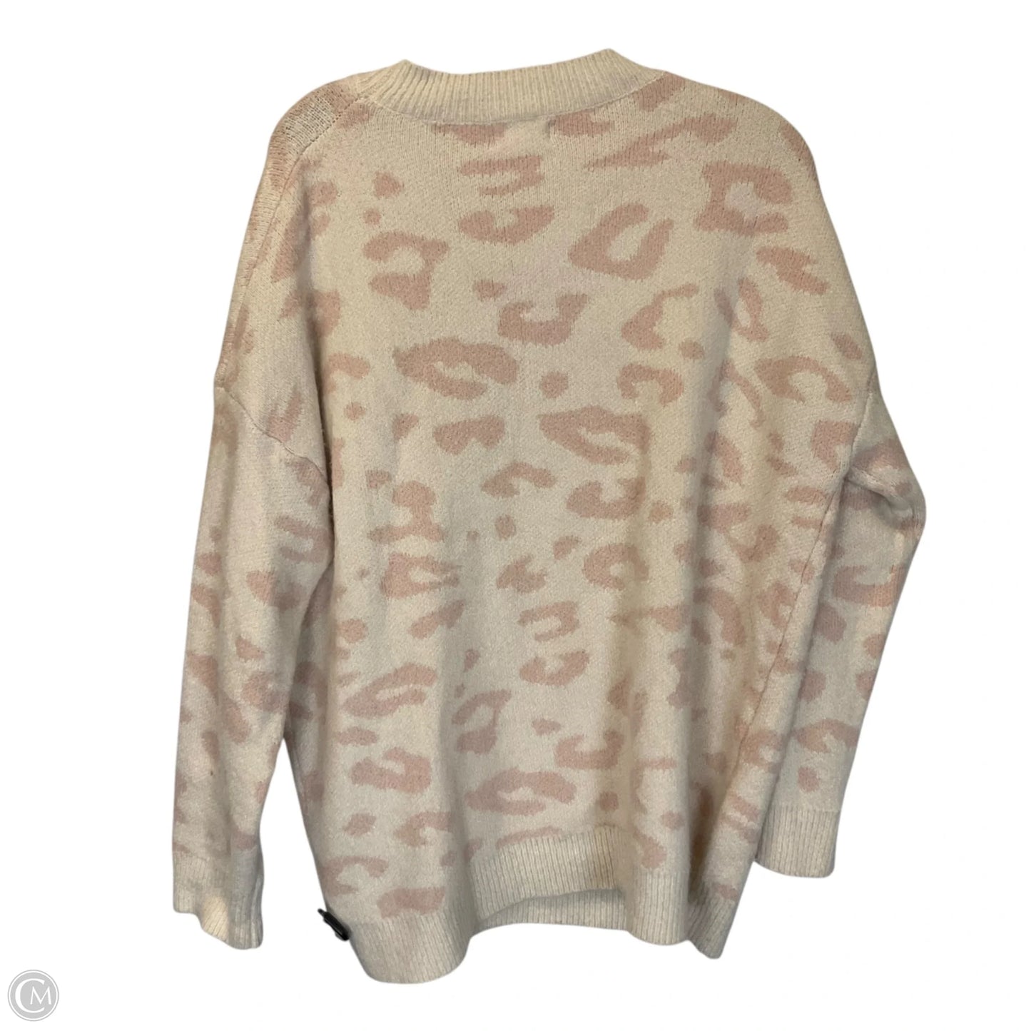 Sweater By Adora In Cream & Pink, Size: L
