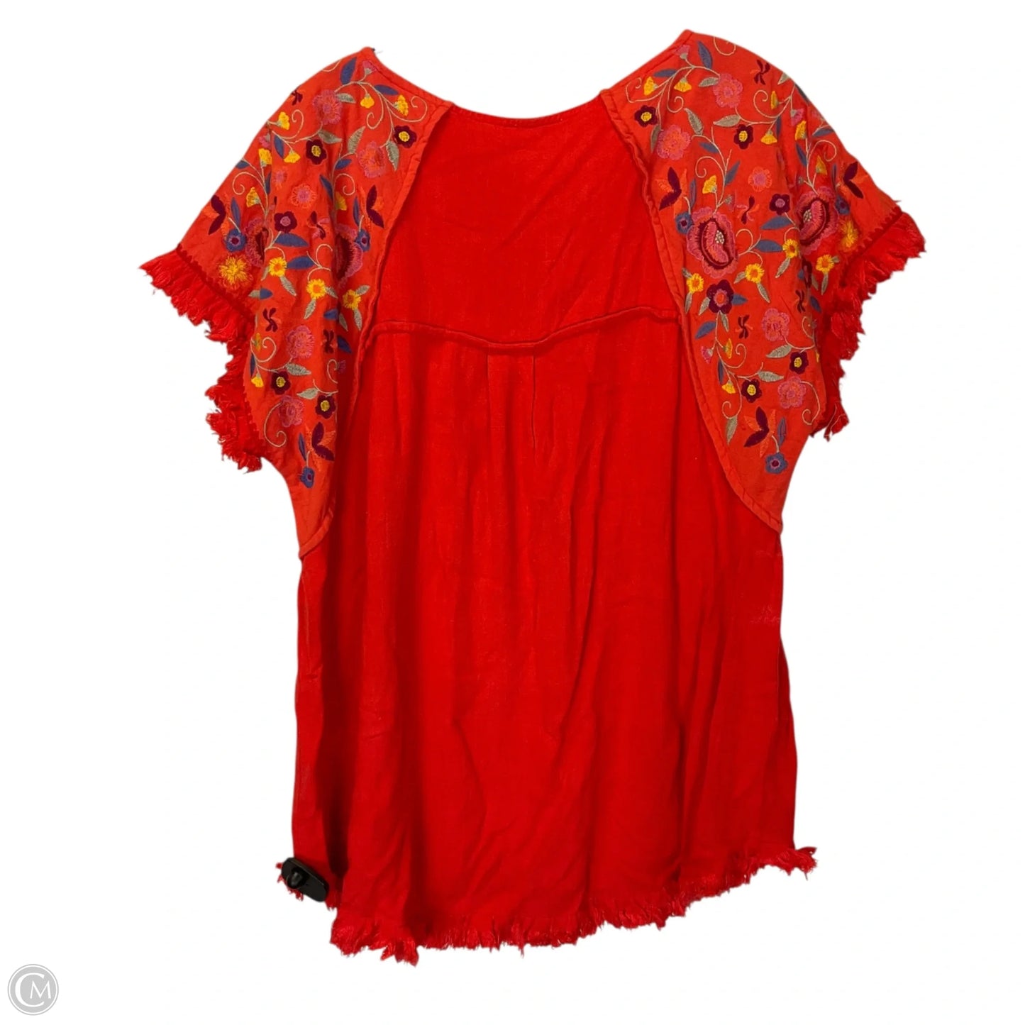 Top Short Sleeve By Umgee In Orange, Size: L