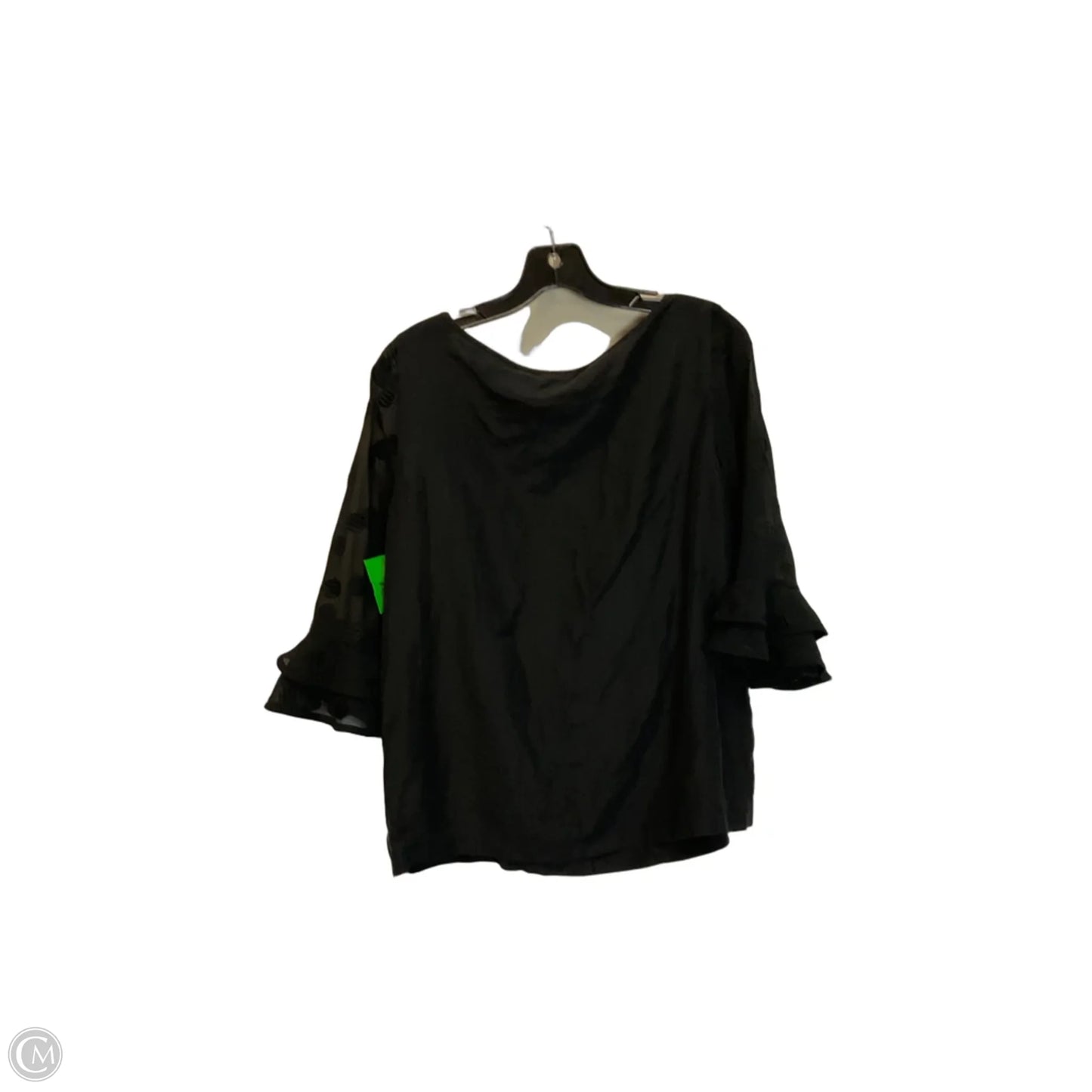 Top Long Sleeve Designer By Kate Spade In Black, Size: S
