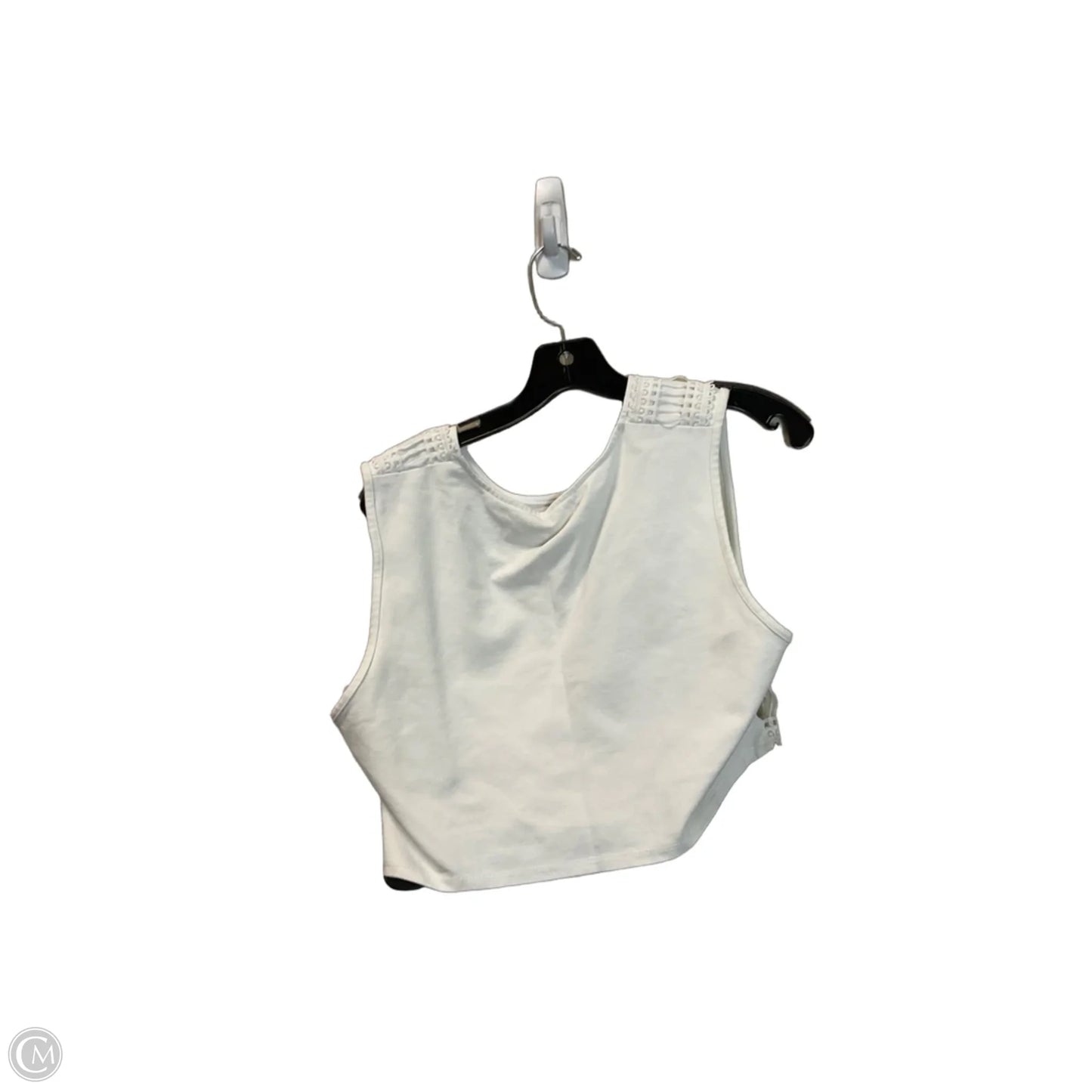 Top Sleeveless Basic By Charlotte Russe In White, Size: L