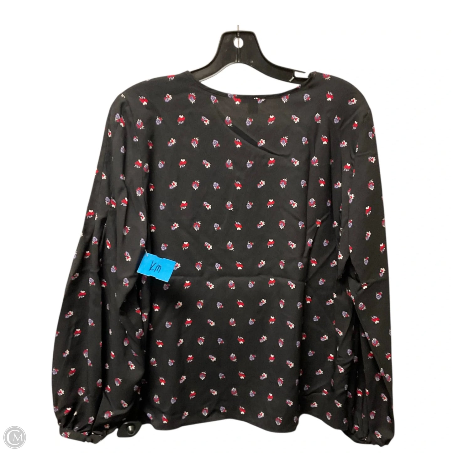 Top Long Sleeve Basic By Ann Taylor In Black, Size: M