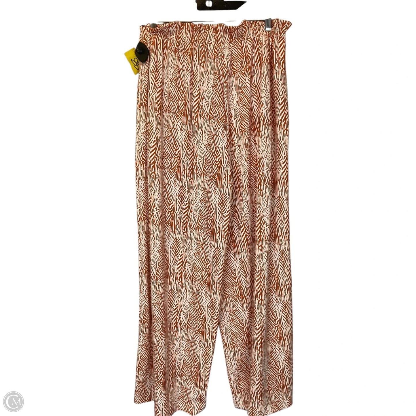 Pants Other By Clothes Mentor In Orange & White, Size: M