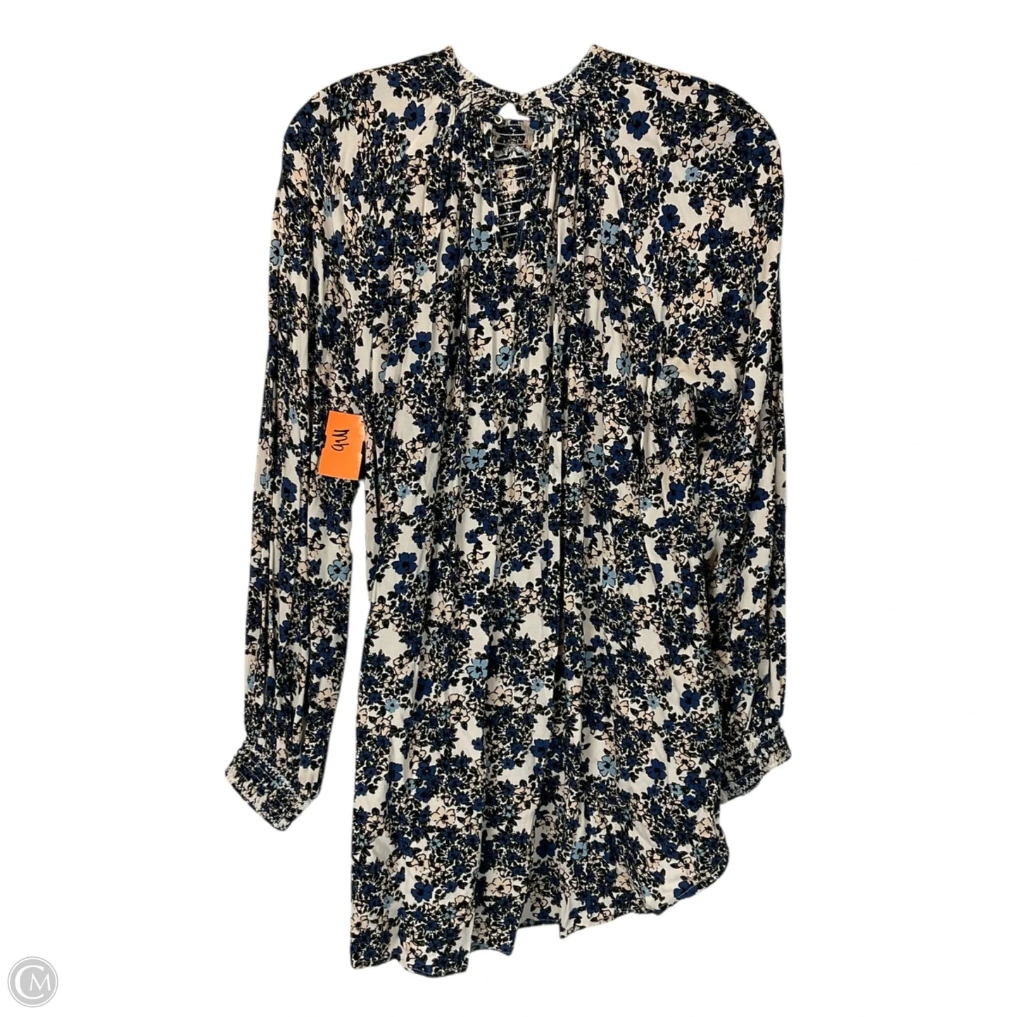 Top Long Sleeve By Free People In Floral Print, Size: Xs