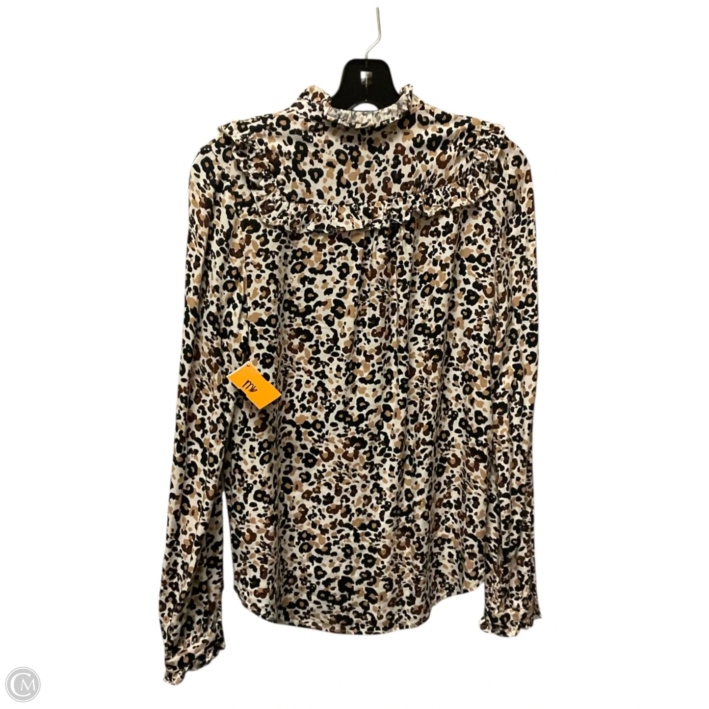Top Long Sleeve By Maeve In Animal Print, Size: 2