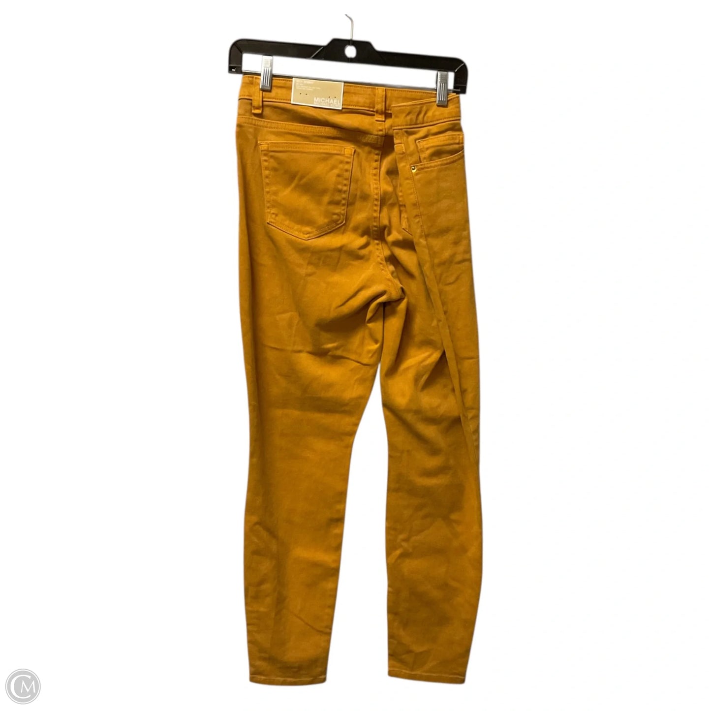 Jeans Straight By Michael By Michael Kors In Yellow Denim, Size: 10
