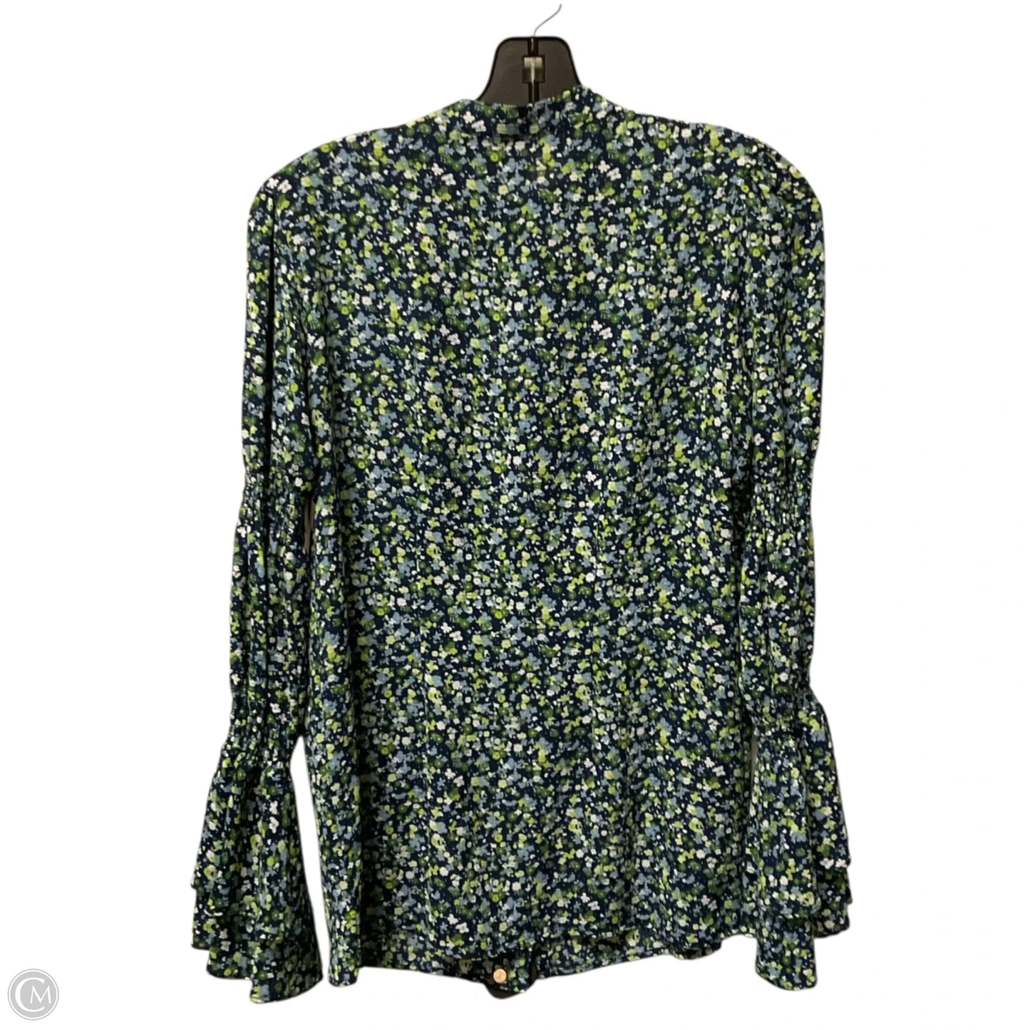 Top Long Sleeve By Michael By Michael Kors In Floral Print, Size: Xs