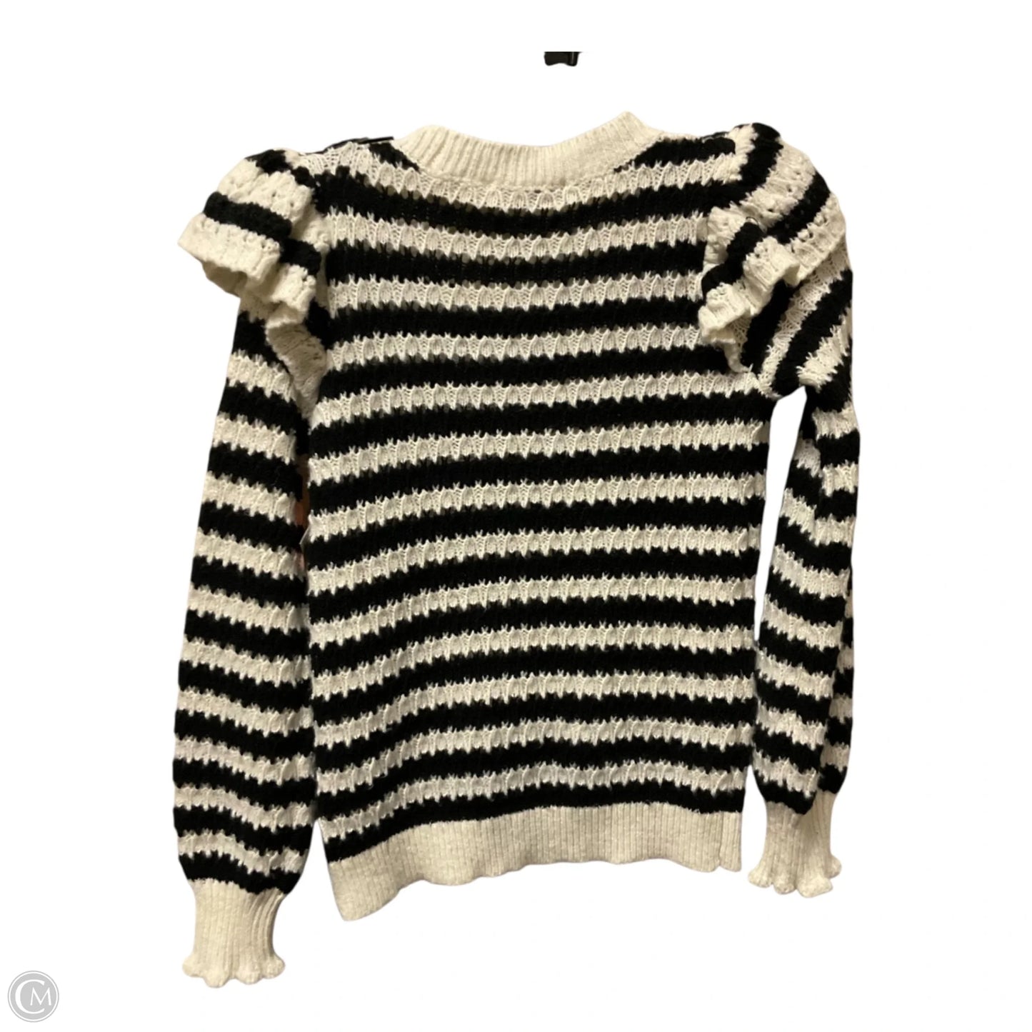 Sweater By Loft In Black & White, Size: Xs