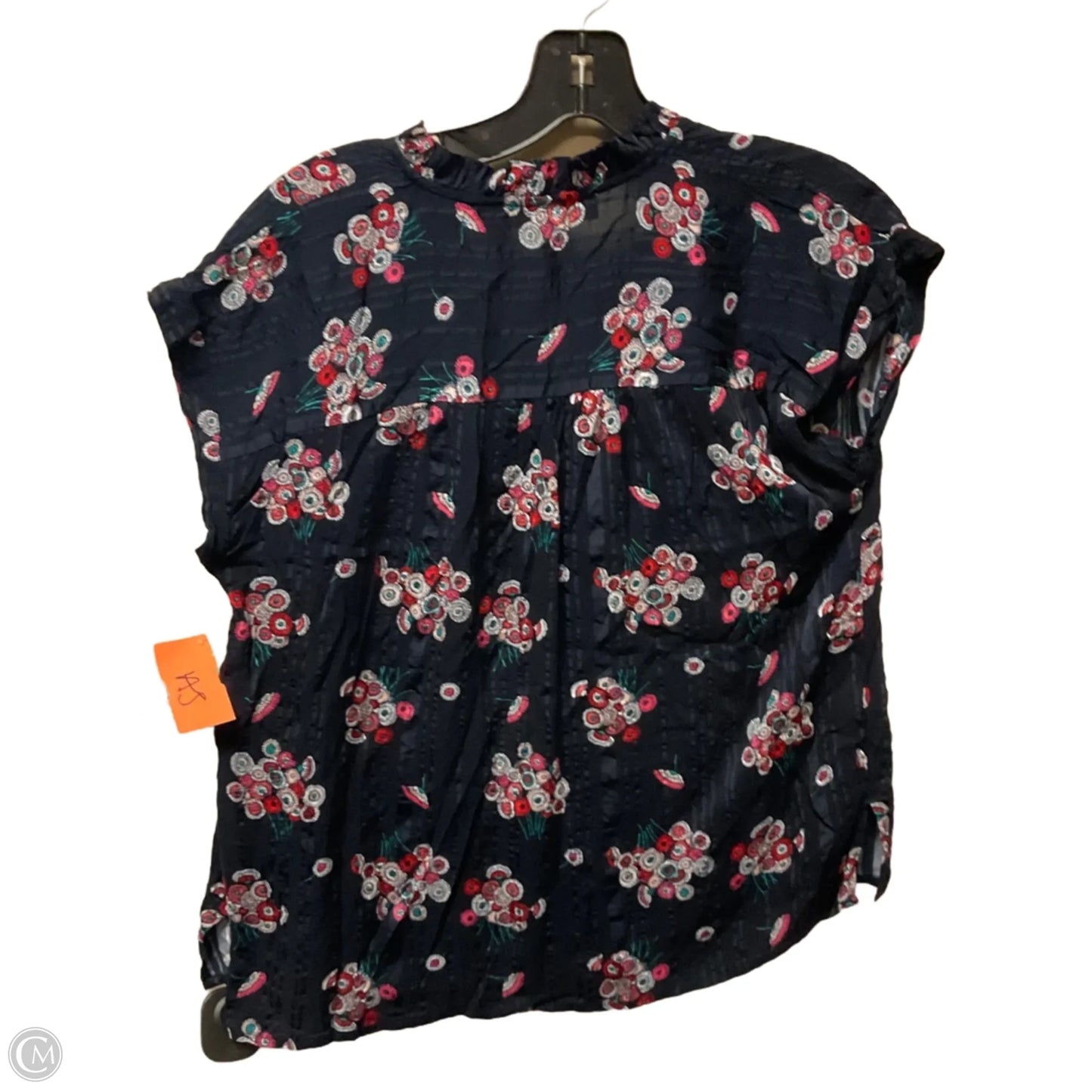 Top Short Sleeve By Loft In Floral Print, Size: Xs