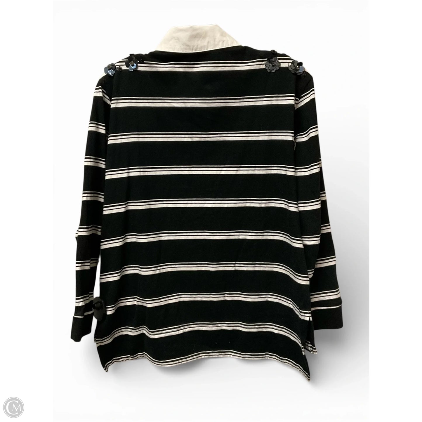 Top Long Sleeve By Maeve In Striped Pattern, Size: Xs
