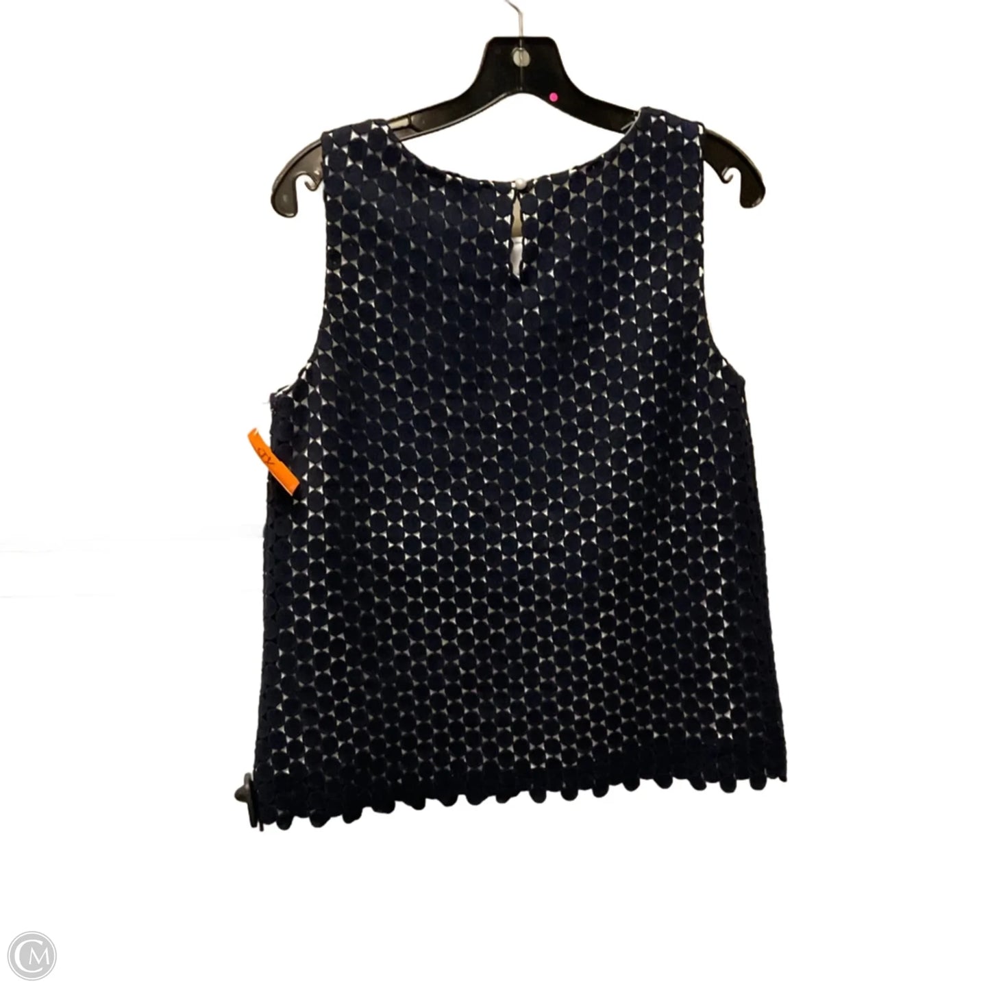 Top Sleeveless Designer By Karl Lagerfeld In Blue, Size: 6