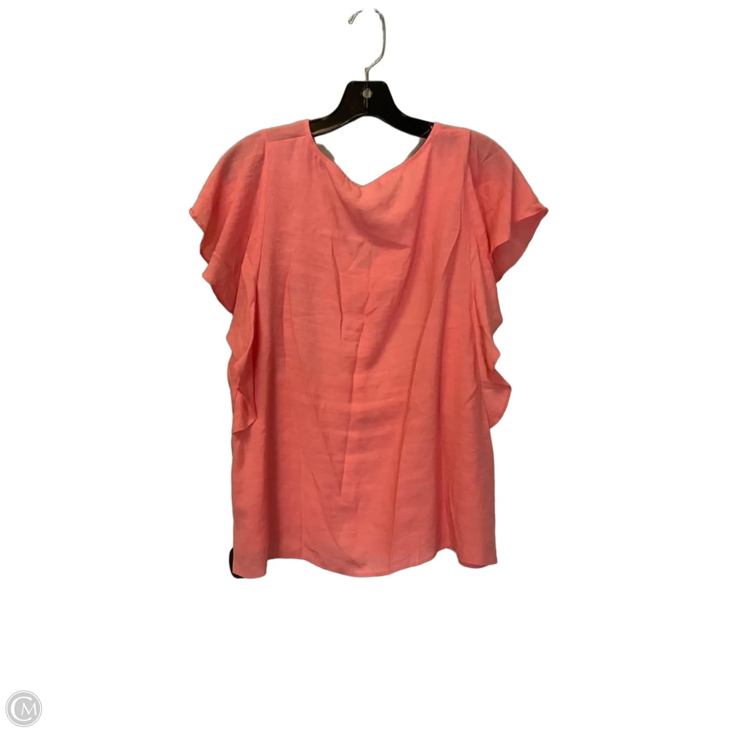 Top Short Sleeve By Nine West In Pink, Size: L