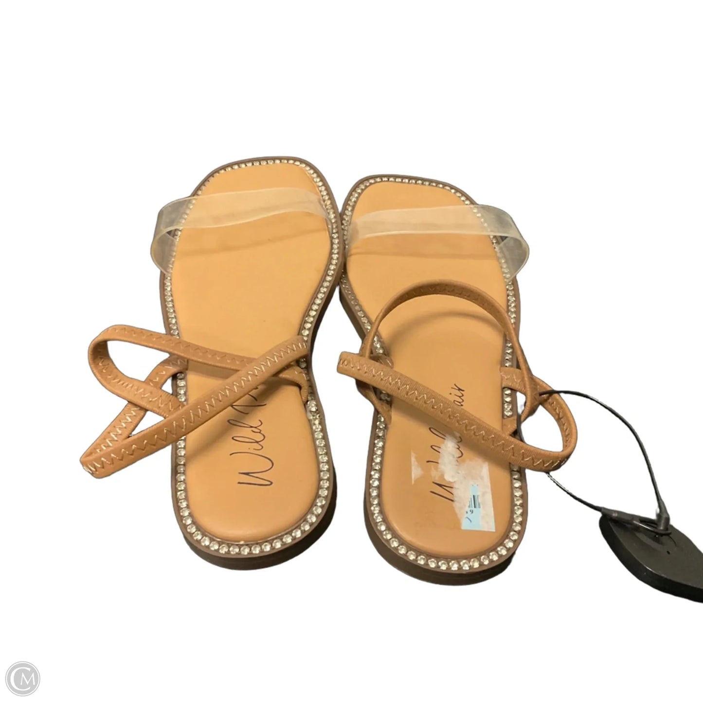 Sandals Flats By Clothes Mentor In Brown, Size: 6.5