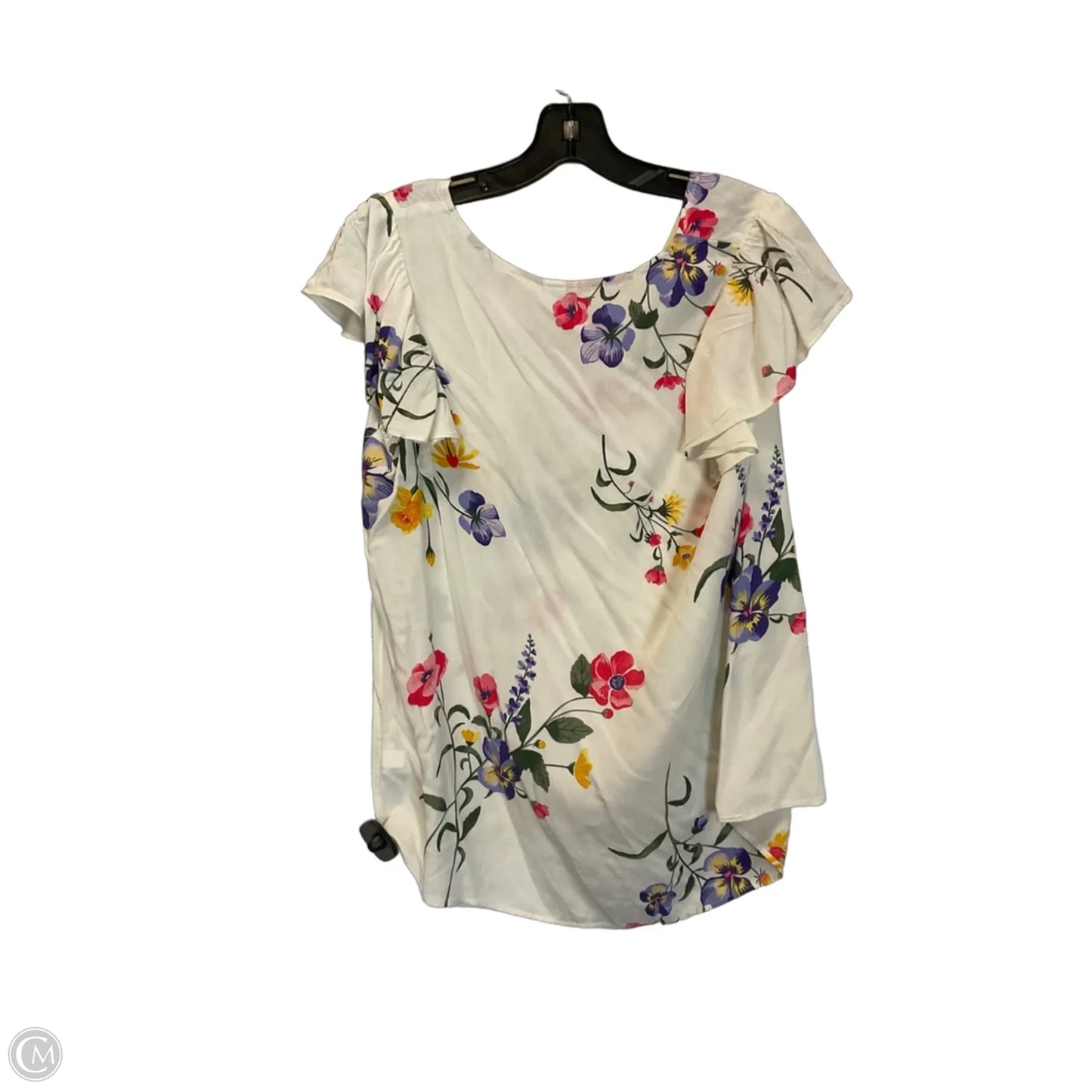 Top Short Sleeve By Old Navy In Floral Print, Size: S