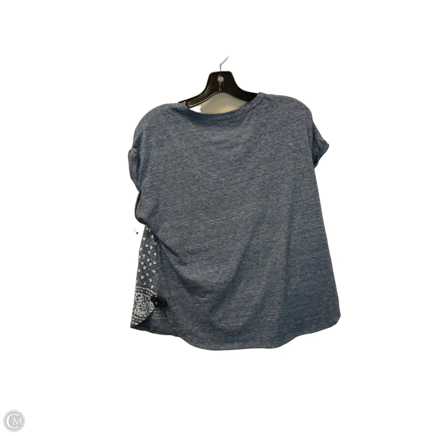 Top Short Sleeve Basic By Lucky Brand In Grey, Size: M