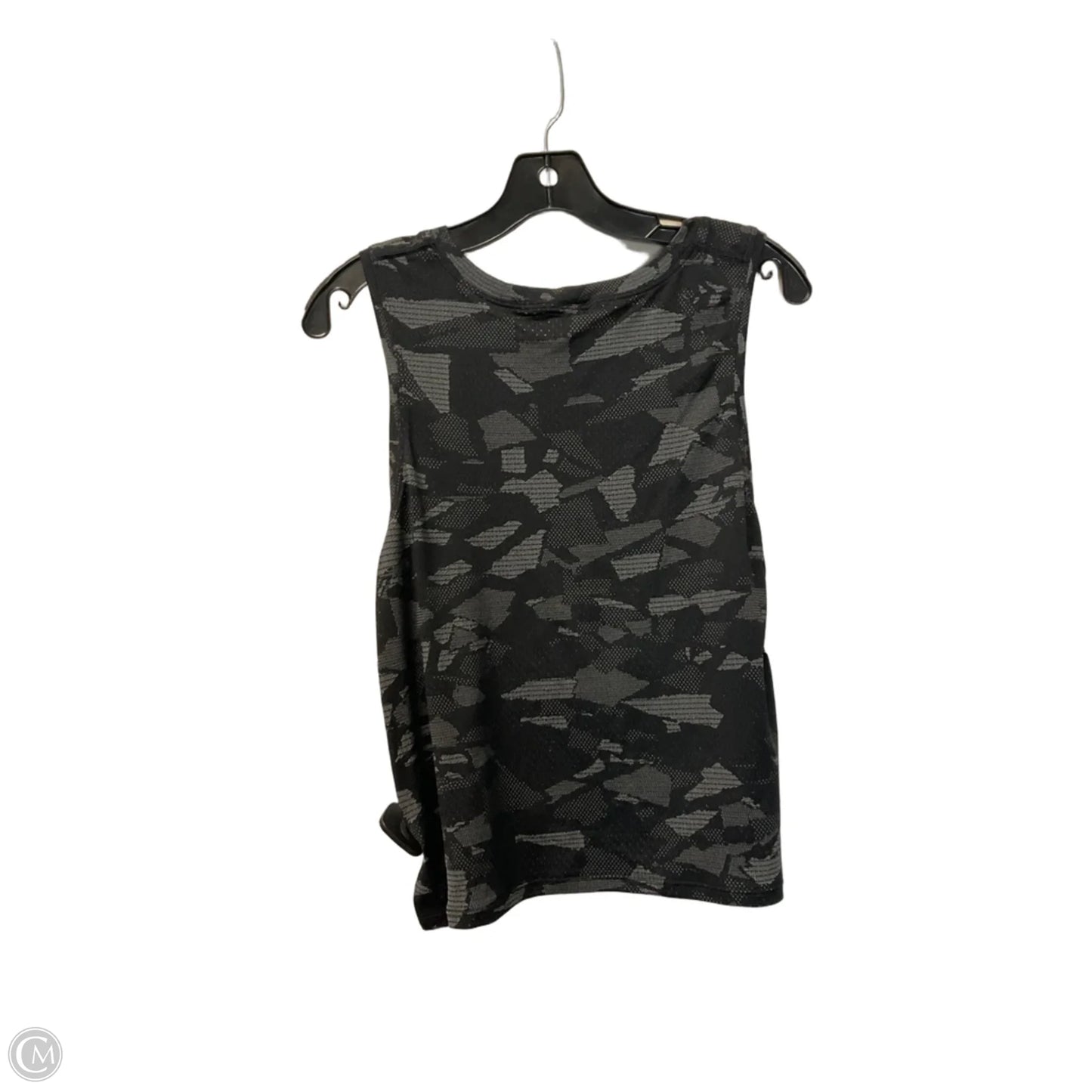 Athletic Tank Top By Lululemon In Black & Grey, Size: 10
