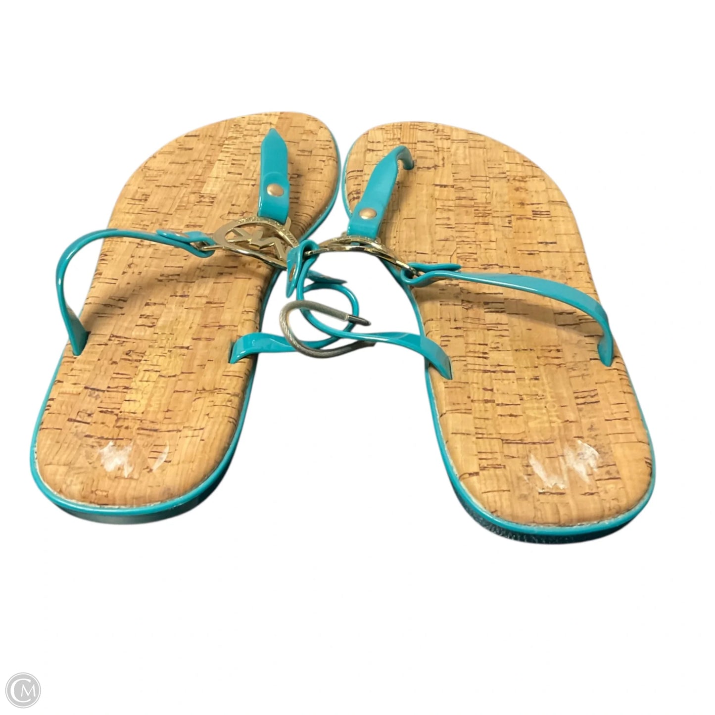 Sandals Designer By Michael Kors In Blue & Brown, Size: 7