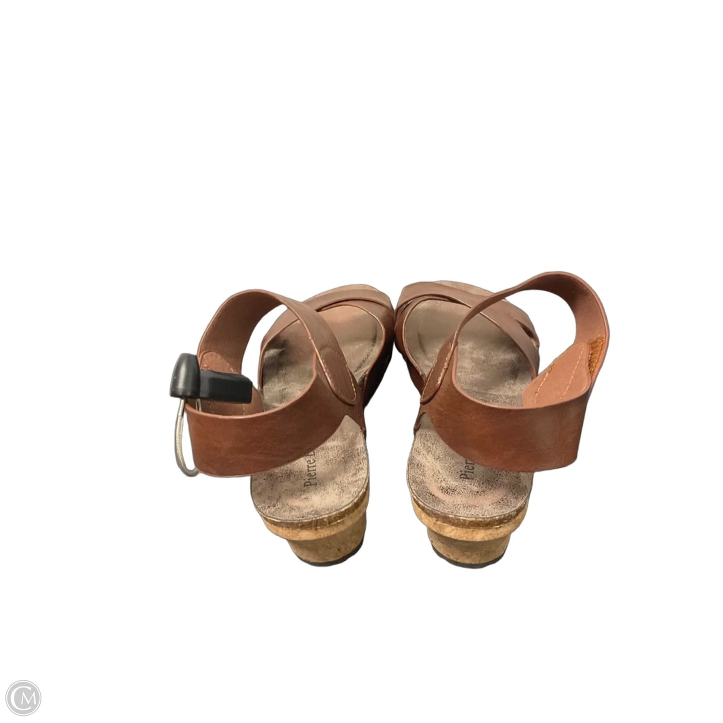 Sandals Heels Wedge By Pierre Dumas In Brown, Size: 8.5