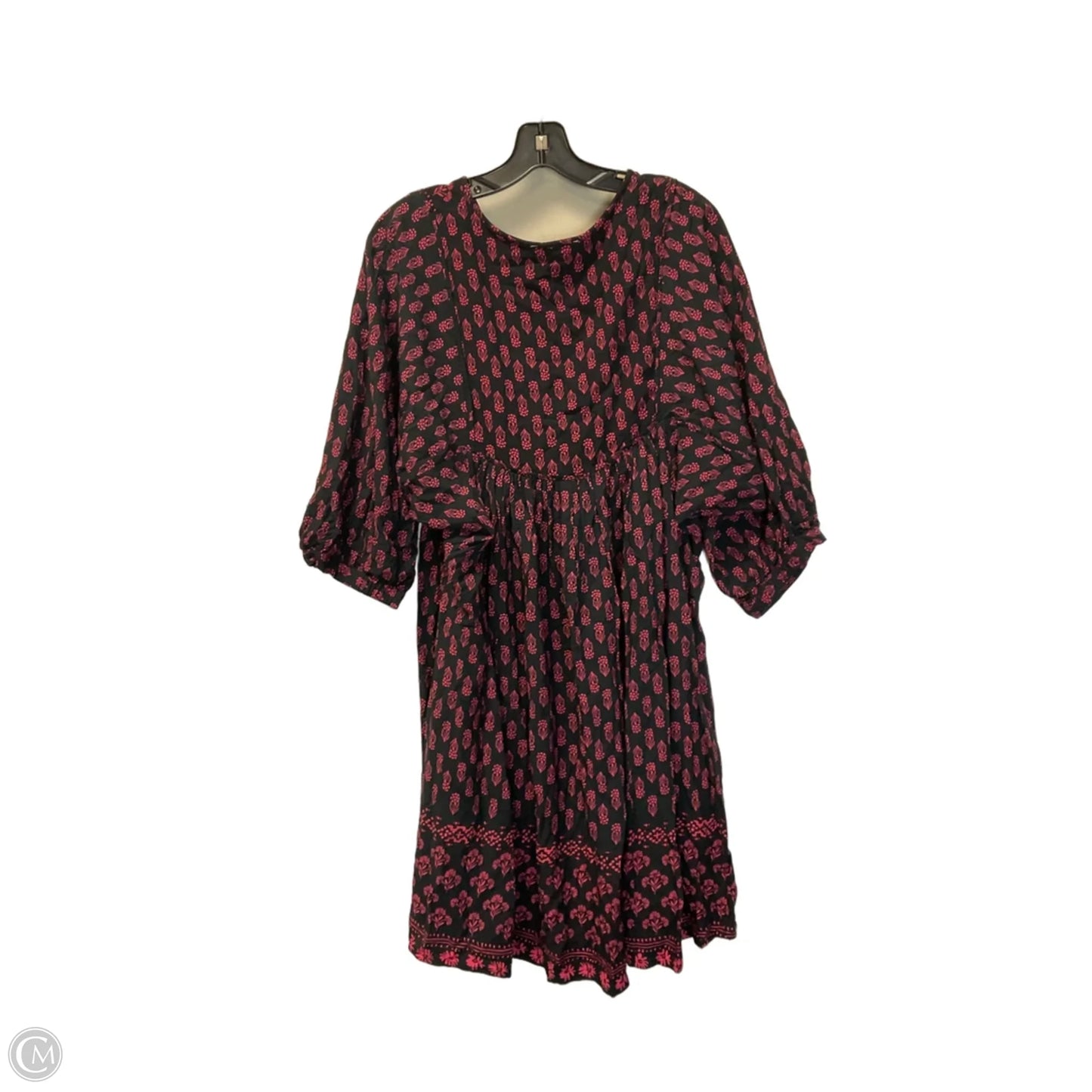 Dress Casual Midi By Beachlunchlounge In Black & Pink, Size: Xl