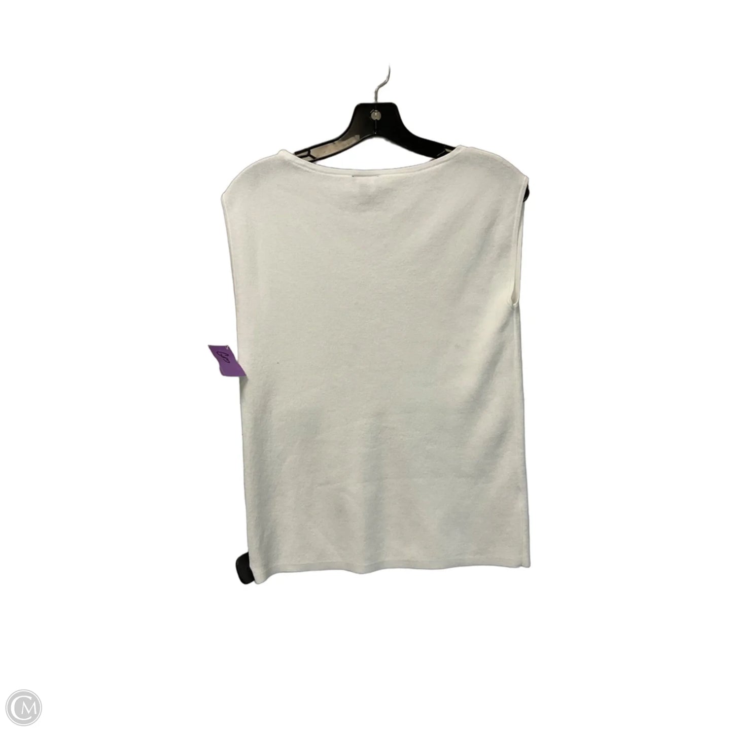 Top Sleeveless Basic By Ann Taylor In White, Size: M