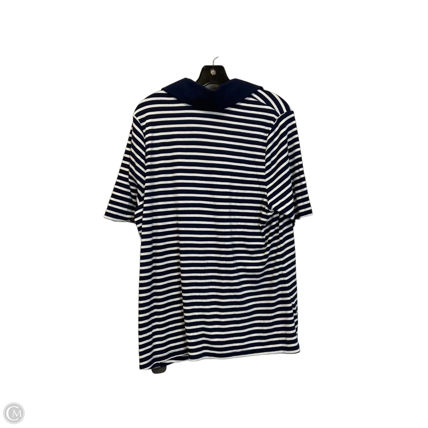 Top Short Sleeve Basic By Ava & Viv In Navy, Size: Xxl