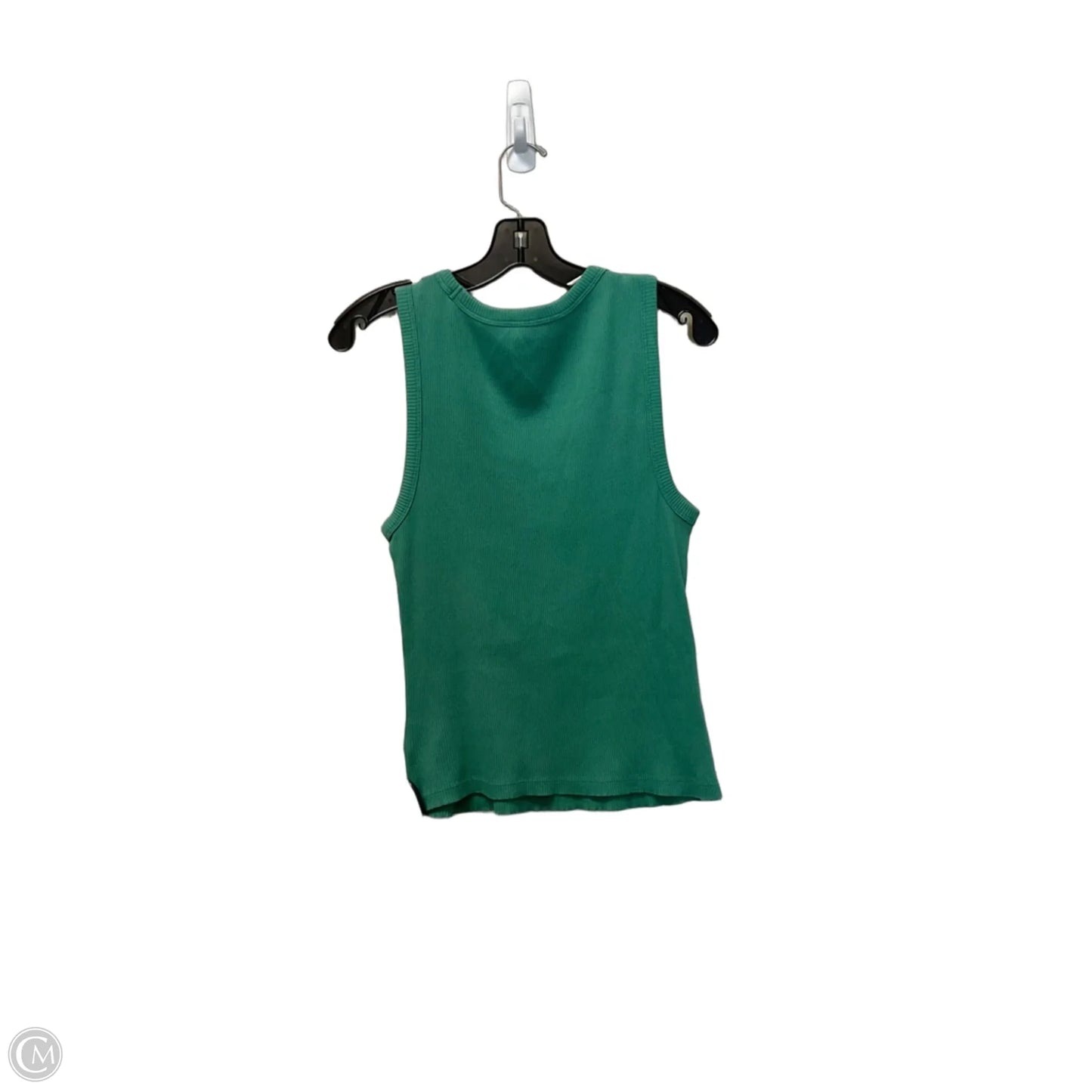 Top Sleeveless Basic By Gap In Green, Size: L