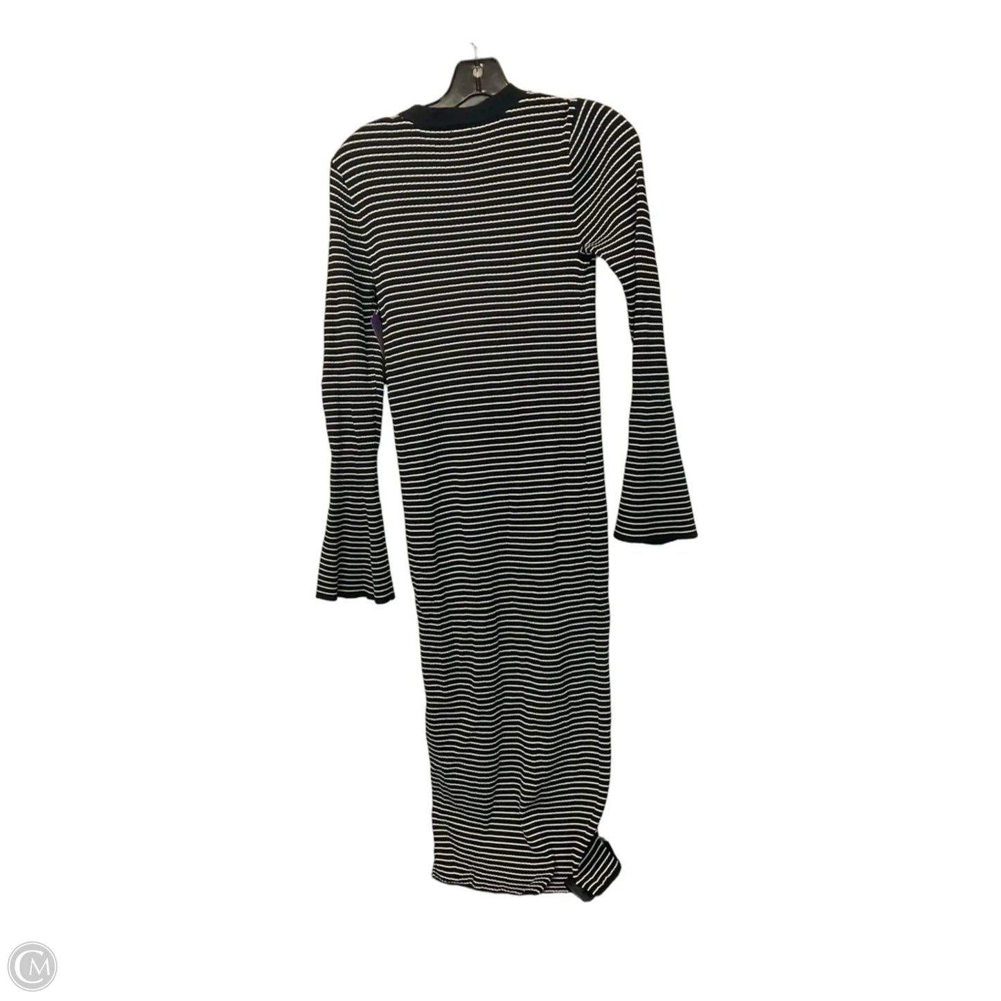 Dress Casual Maxi By A New Day In Black & White, Size: Xs