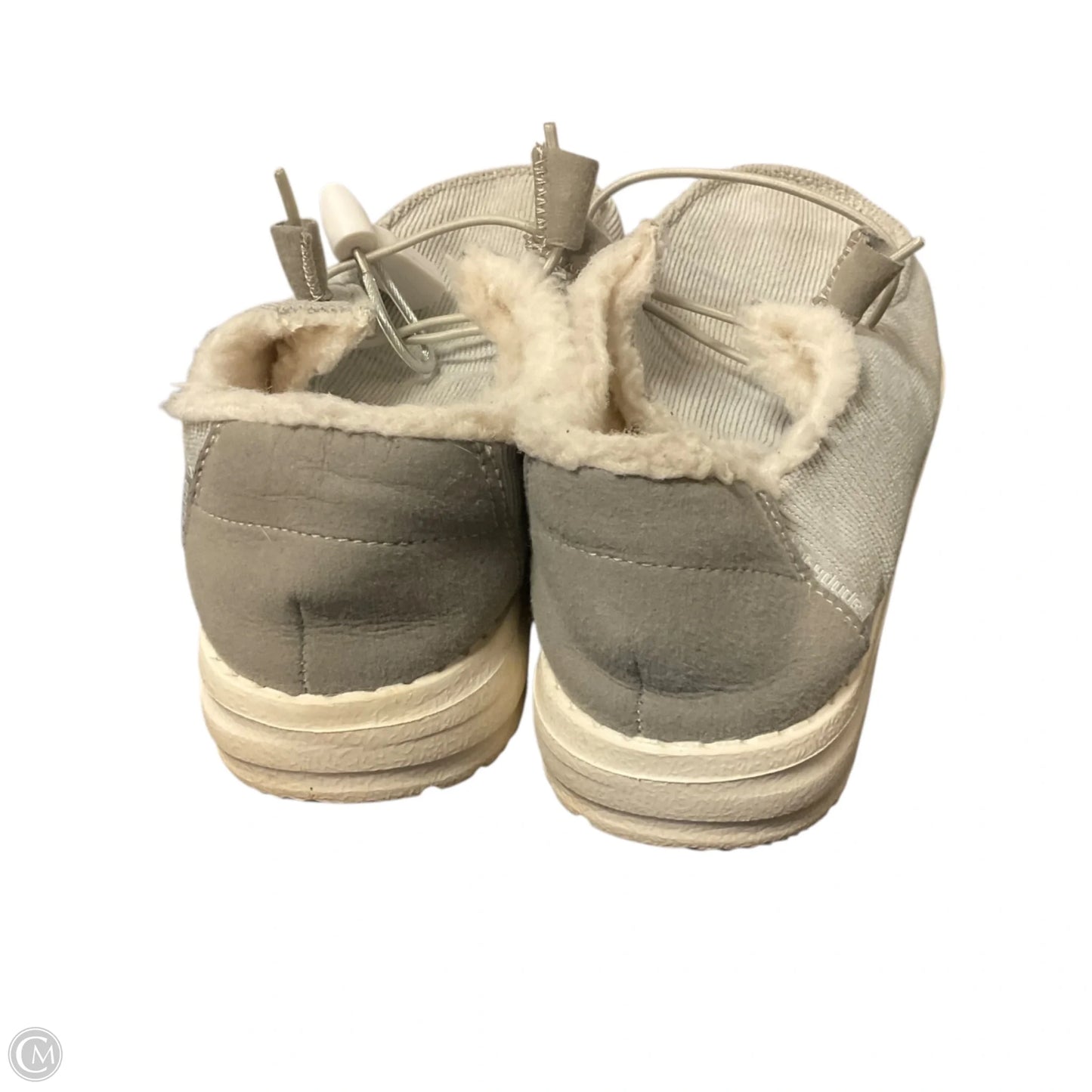 Shoes Flats By Hey Dude In Grey, Size: 5