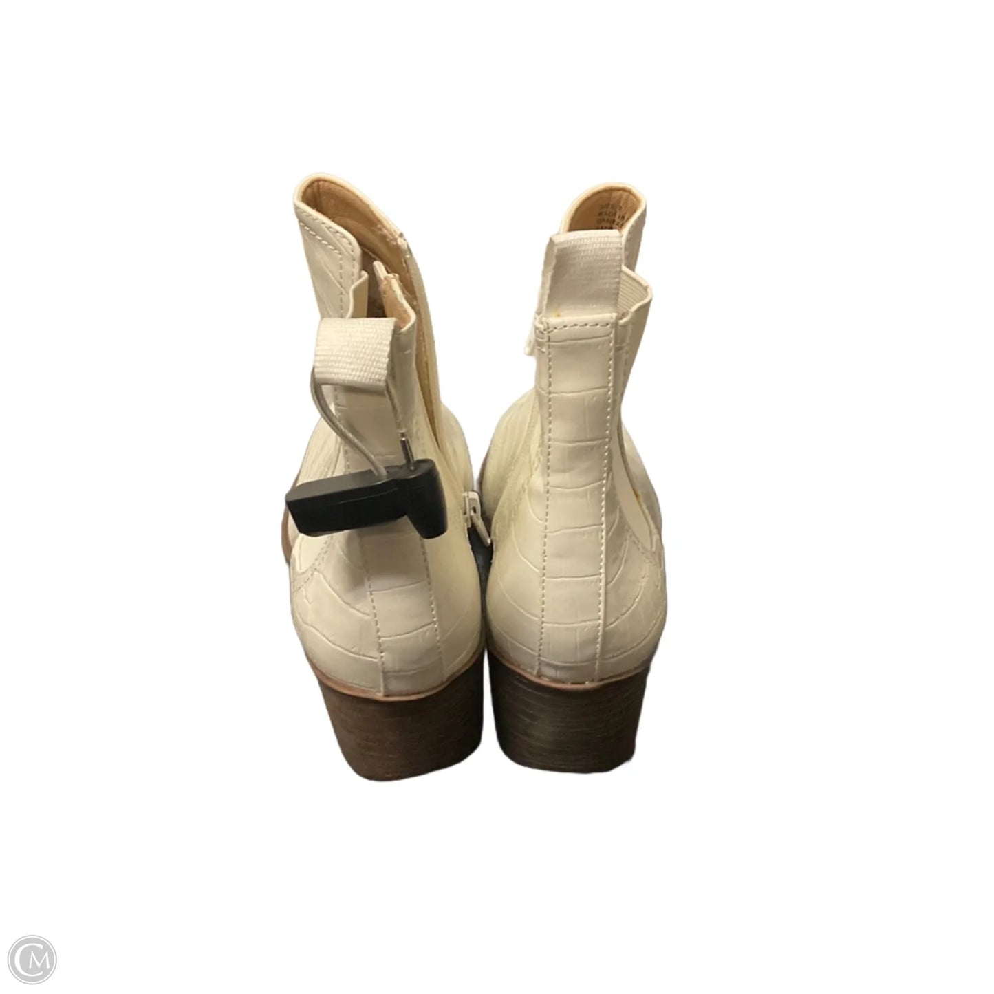 Boots Ankle Heels By Volatile In White, Size: 8