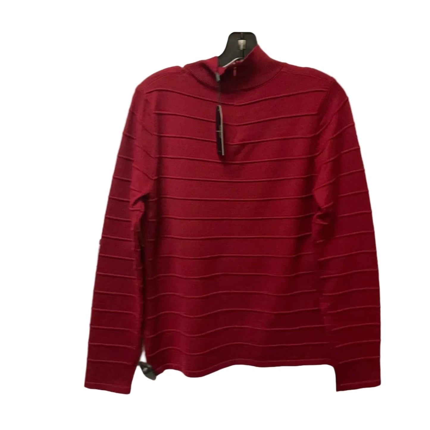 Top Long Sleeve By Tahari In Red, Size: L
