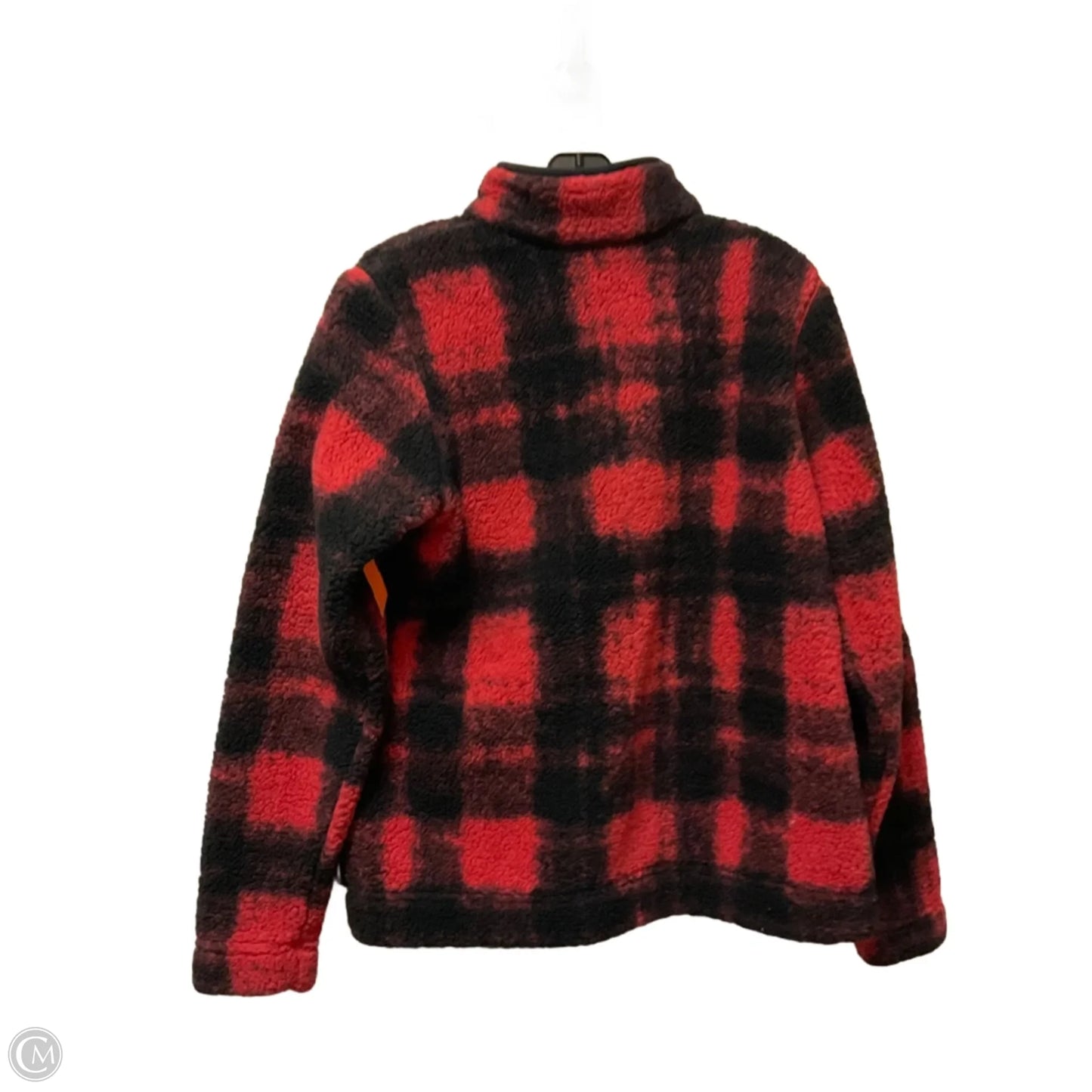Jacket Fleece By Columbia In Black & Red, Size: M