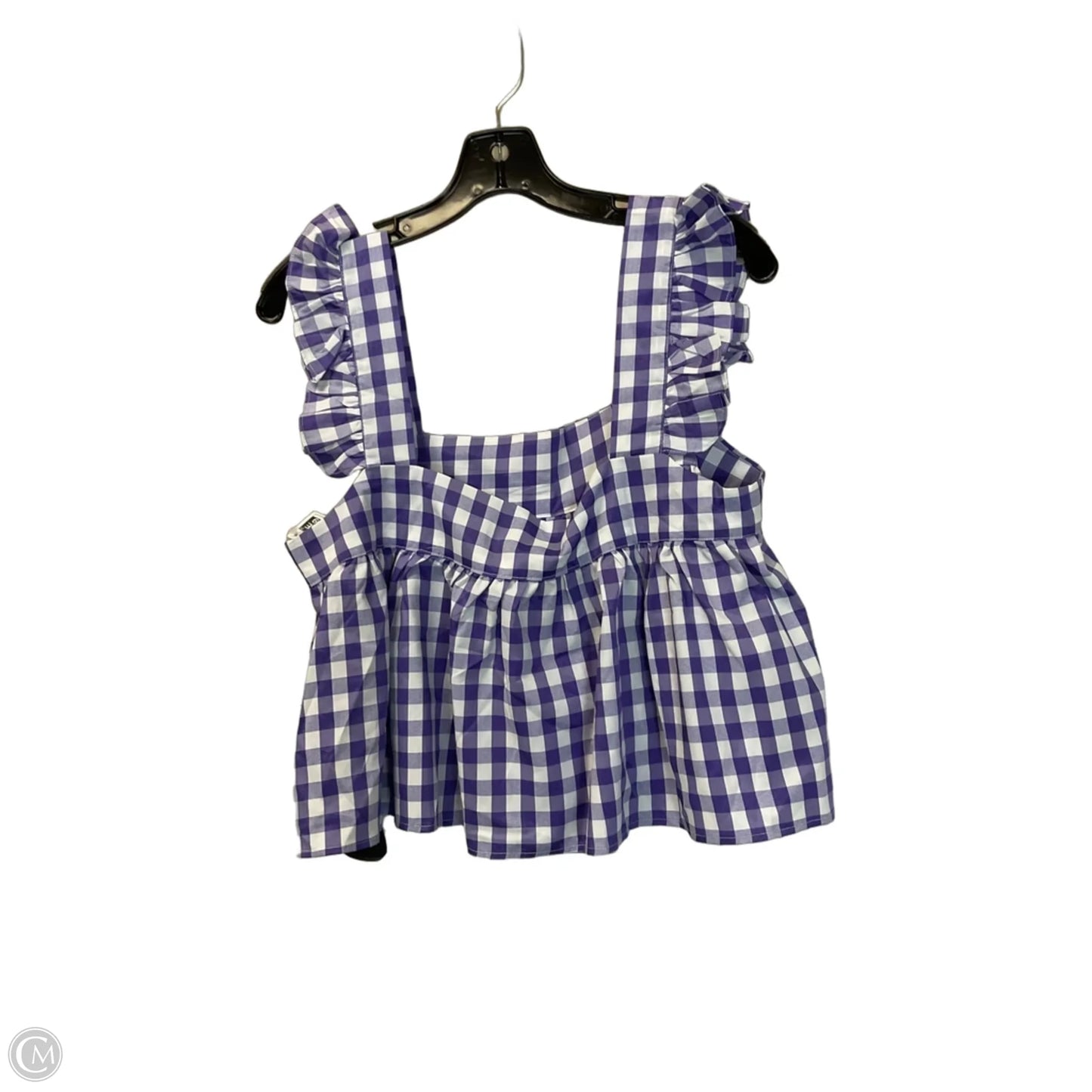 Top Sleeveless By Buddy Love In Purple & White, Size: S