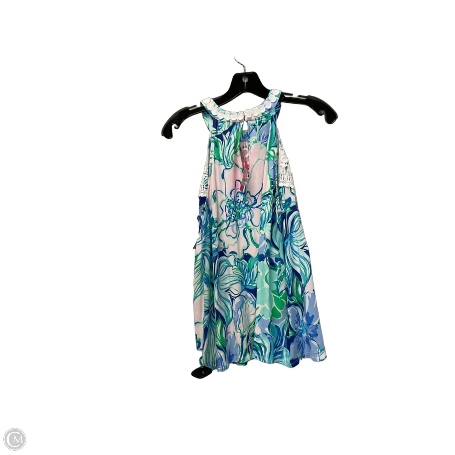 Top Sleeveless Designer By Lilly Pulitzer In Blue & Green, Size: S