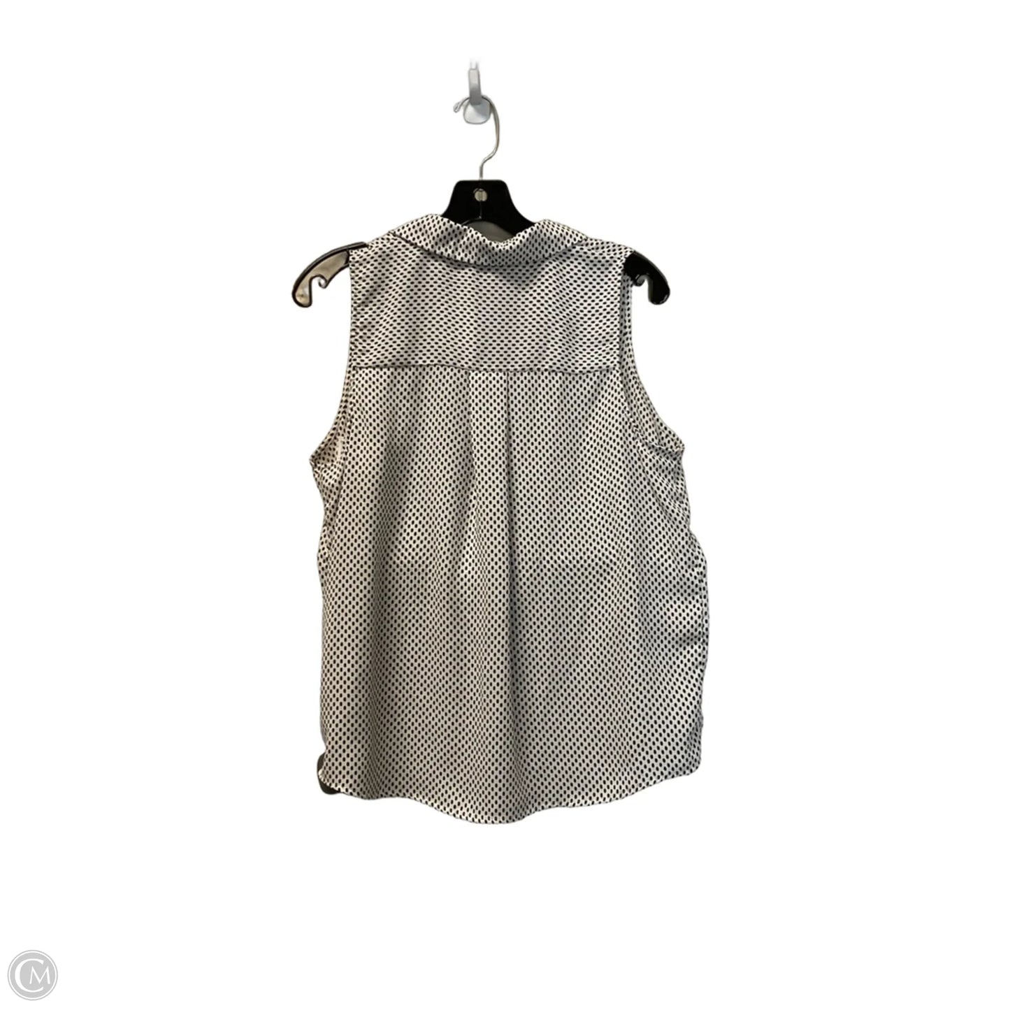 Top Sleeveless By Who What Wear In Black & White, Size: M