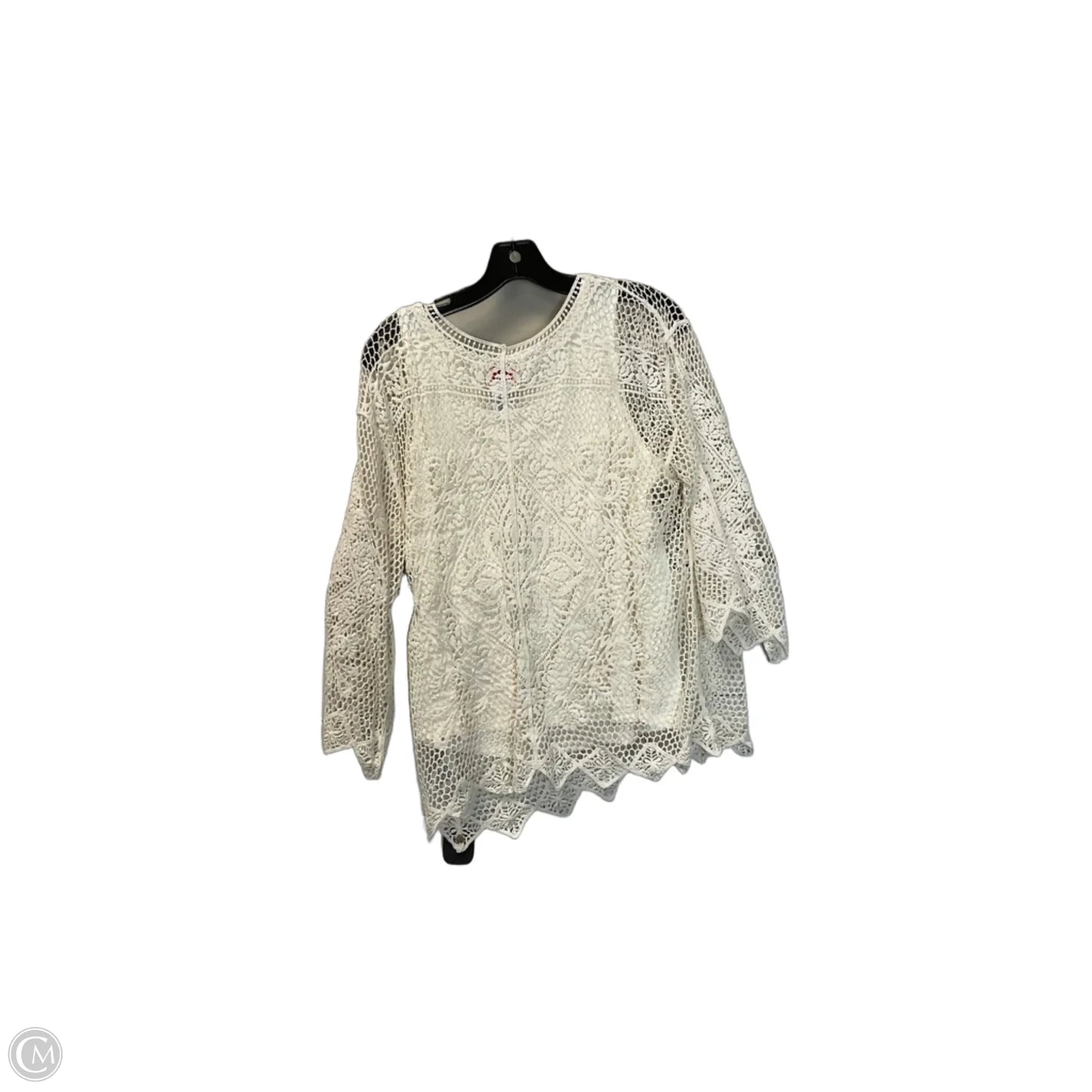 Top Long Sleeve By Ruby Rd In Cream, Size: M
