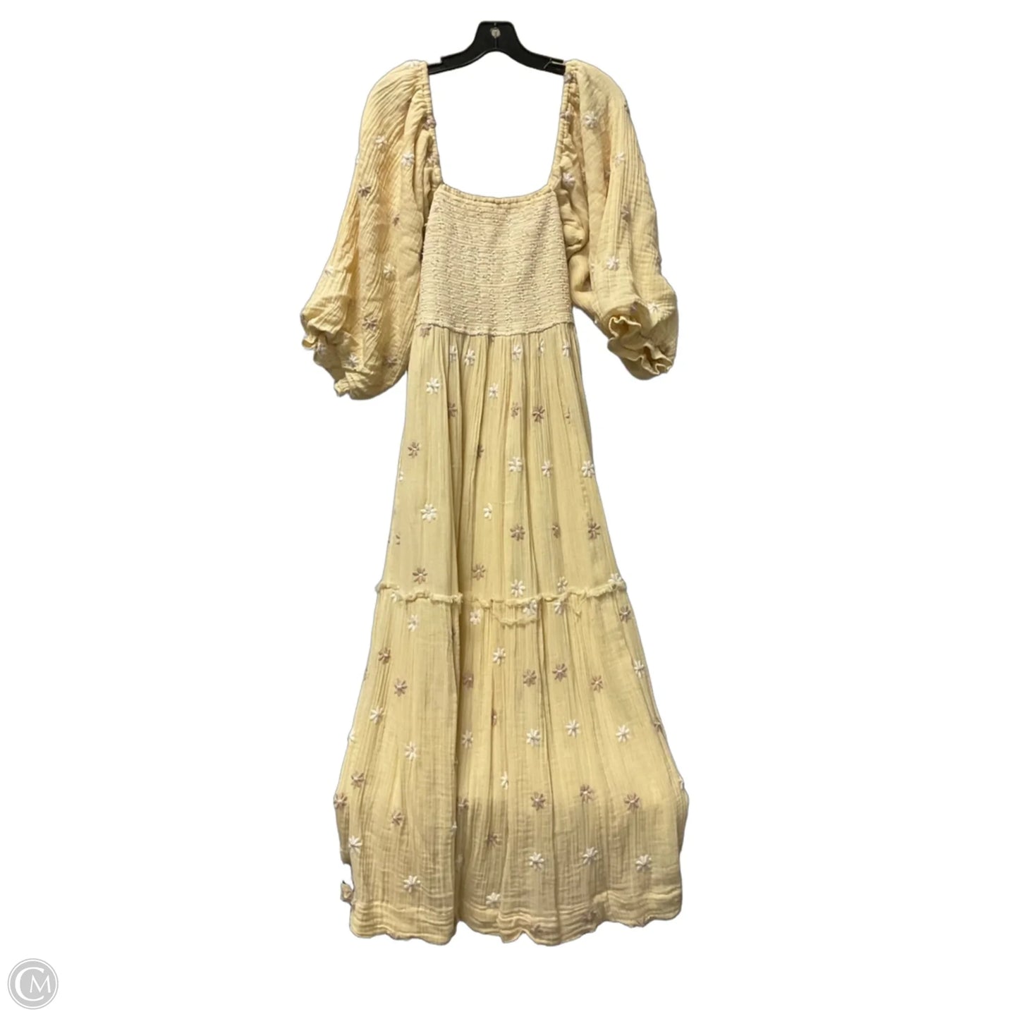 Dress Casual Maxi By Free People In Yellow, Size: Xl