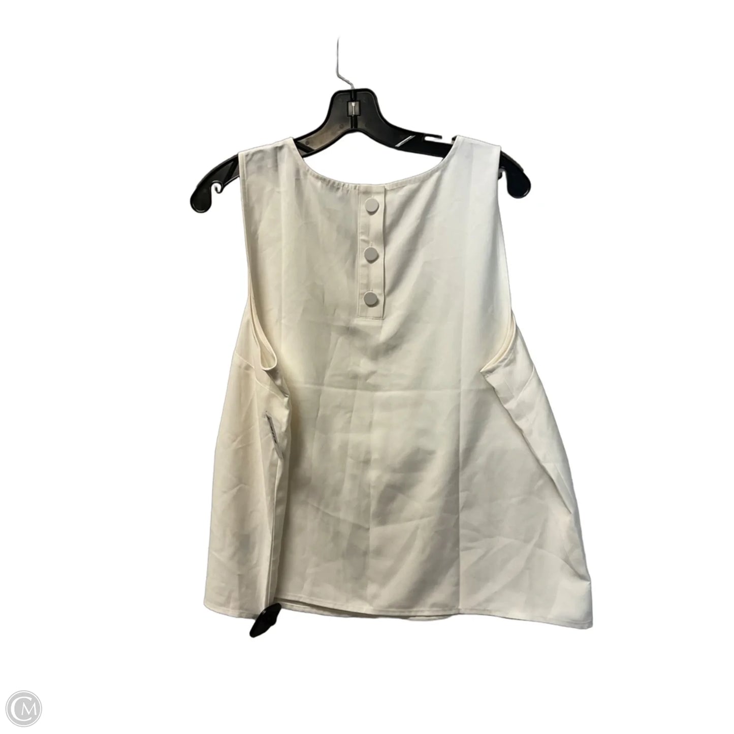 Top Sleeveless By J. Crew In Cream, Size: L