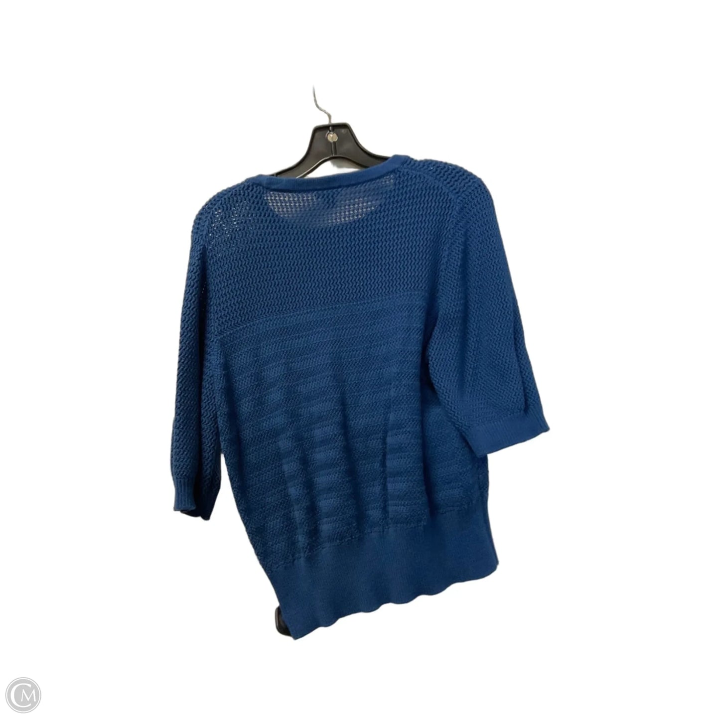 Top Short Sleeve By Ann Taylor In Blue, Size: Xl