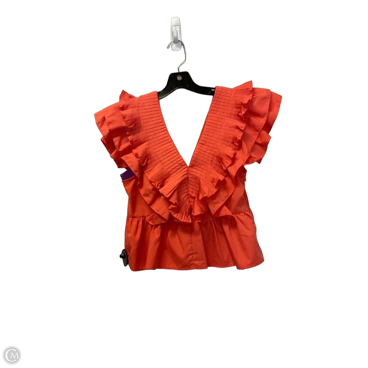 Top Short Sleeve By Entro In Orange, Size: M