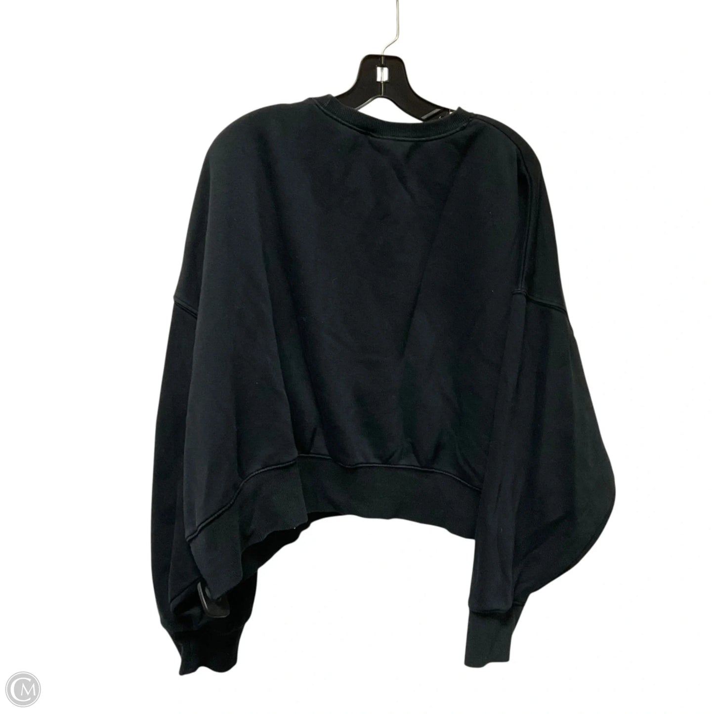 Athletic Top Long Sleeve Crewneck By Nike In Black, Size: M