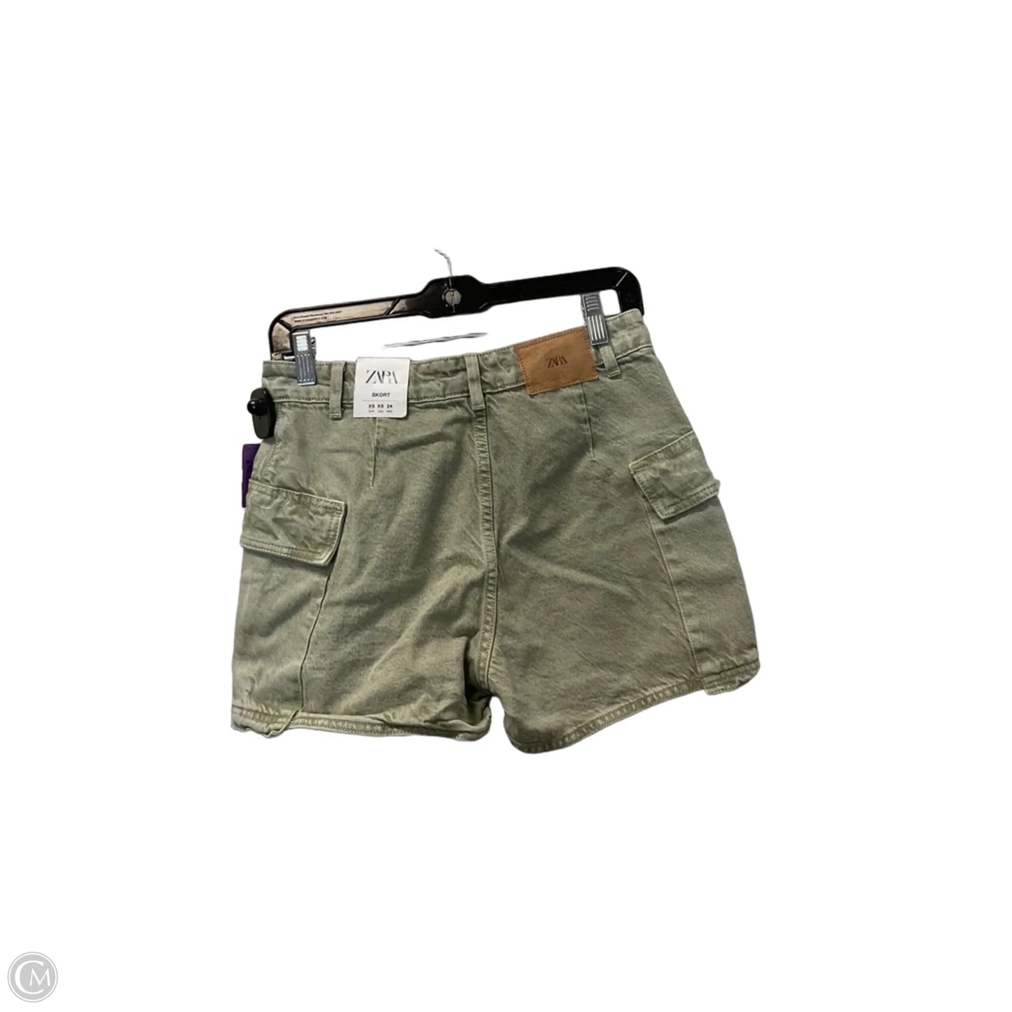 Shorts By Zara In Green, Size: Xs