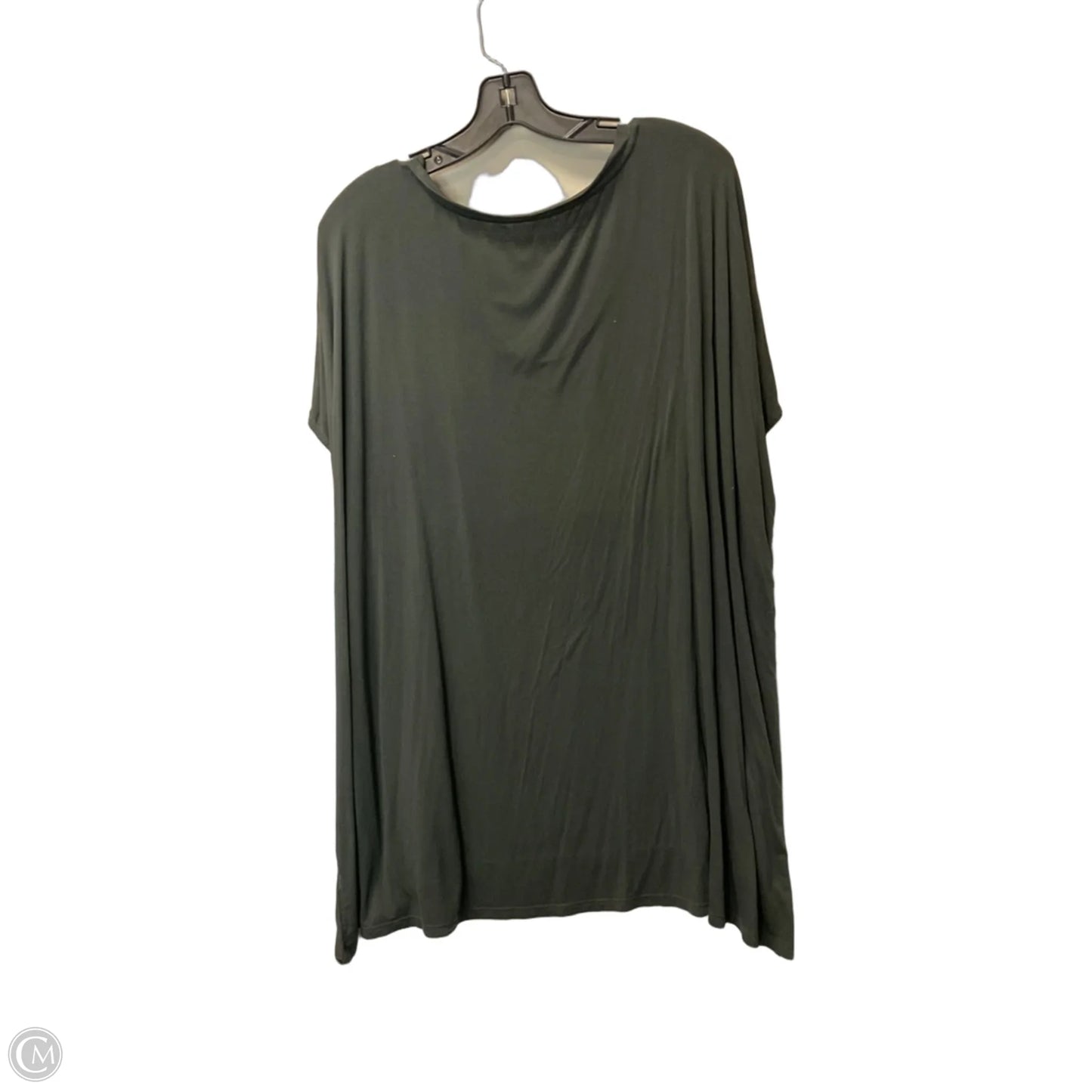 Top Short Sleeve By Loft In Green, Size: 1x