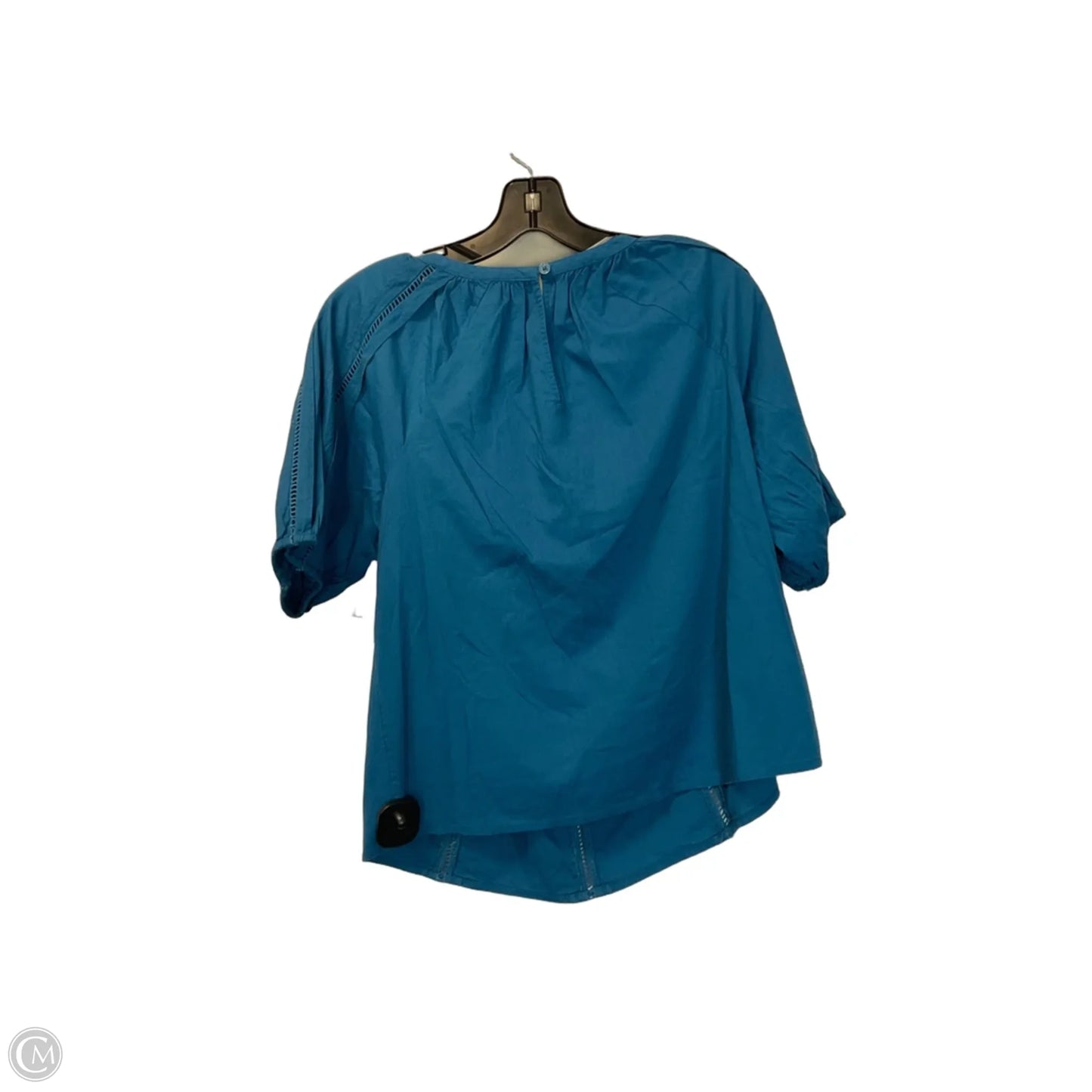 Top Short Sleeve By Gap In Blue Denim, Size: S