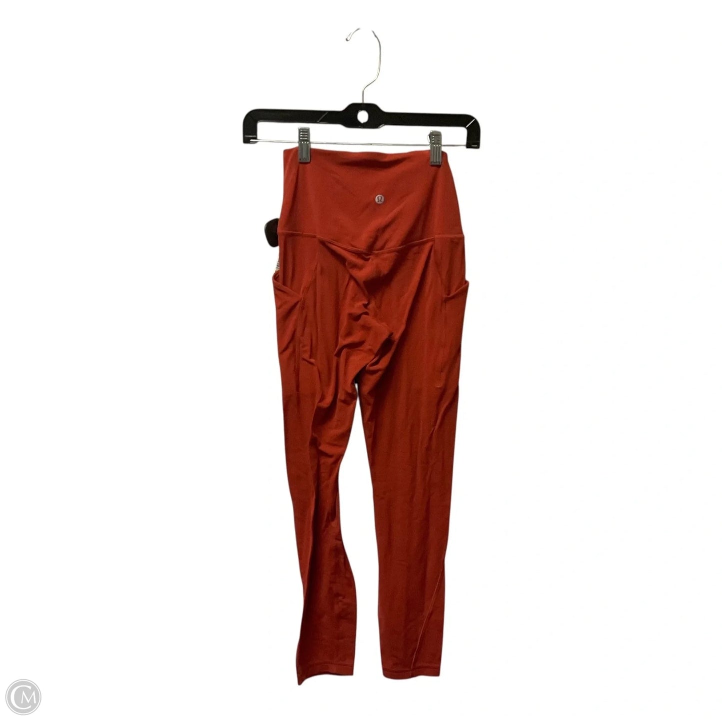 Athletic Leggings By Lululemon In Orange, Size: 8