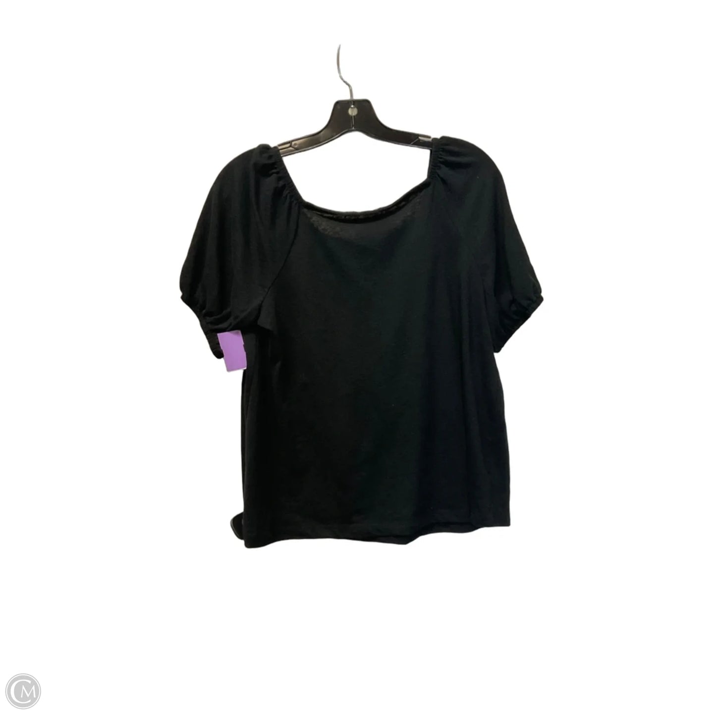 Top Short Sleeve Basic By Loft In Black, Size: M