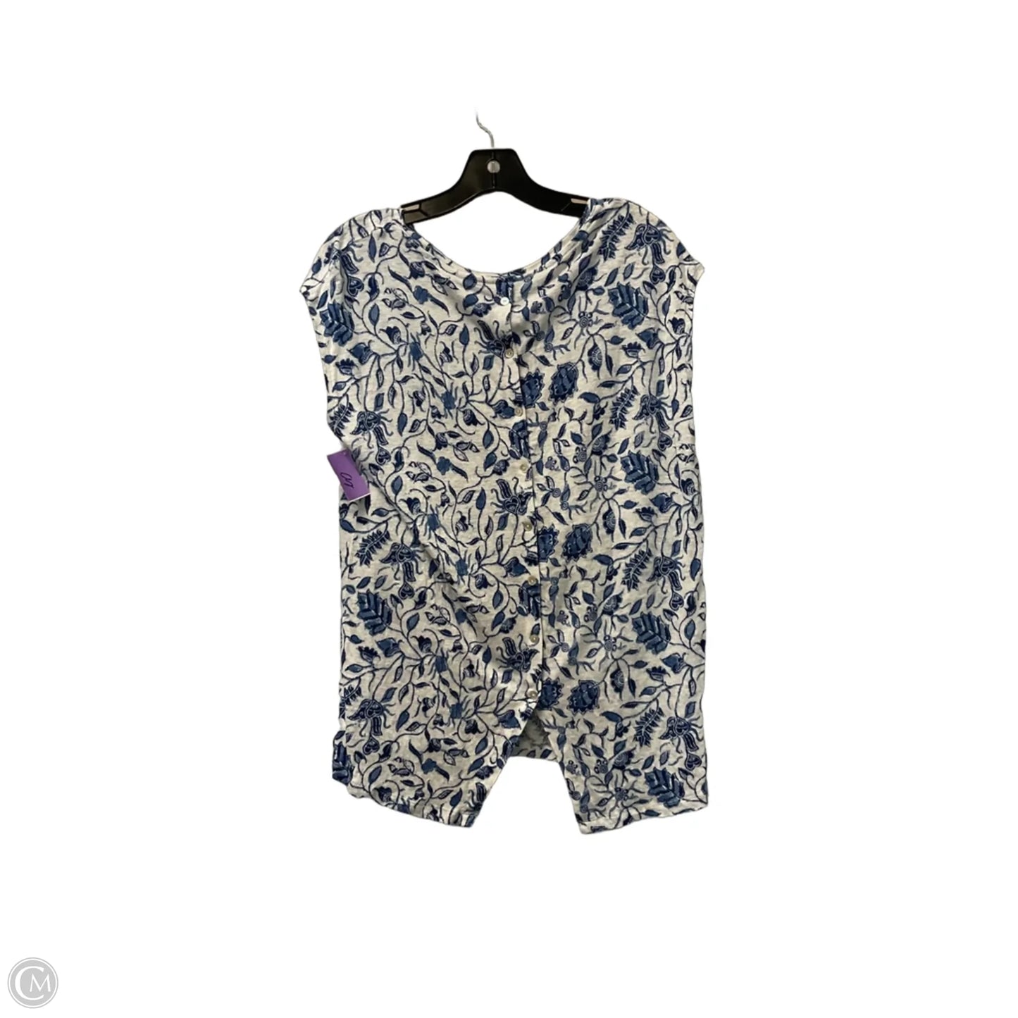 Top Short Sleeve By Rachel Zoe In Blue, Size: L