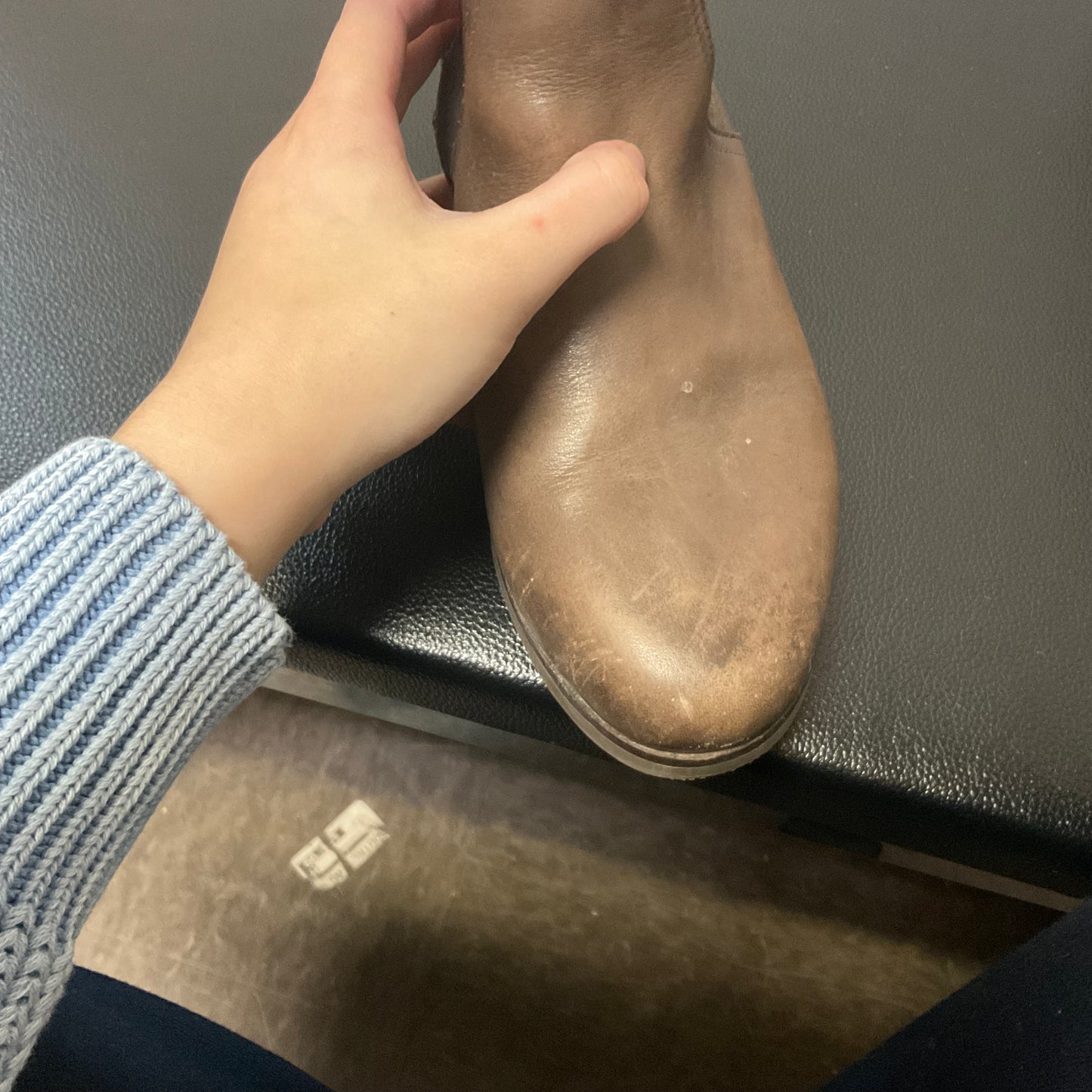 Boots Leather By Bussola In Brown, Size: 6.5