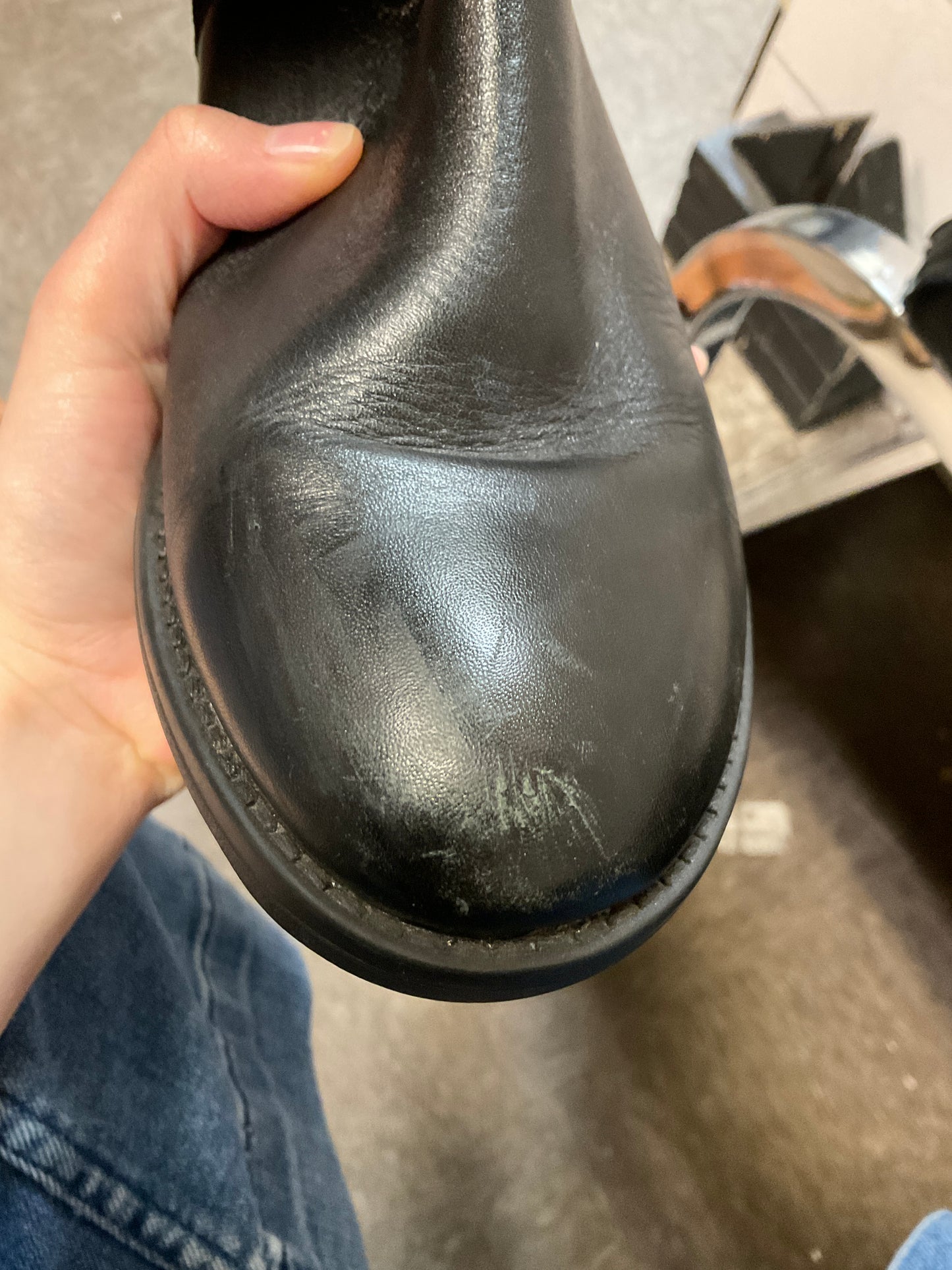 Boots Knee Flats By Bussola In Black, Size: 7.5